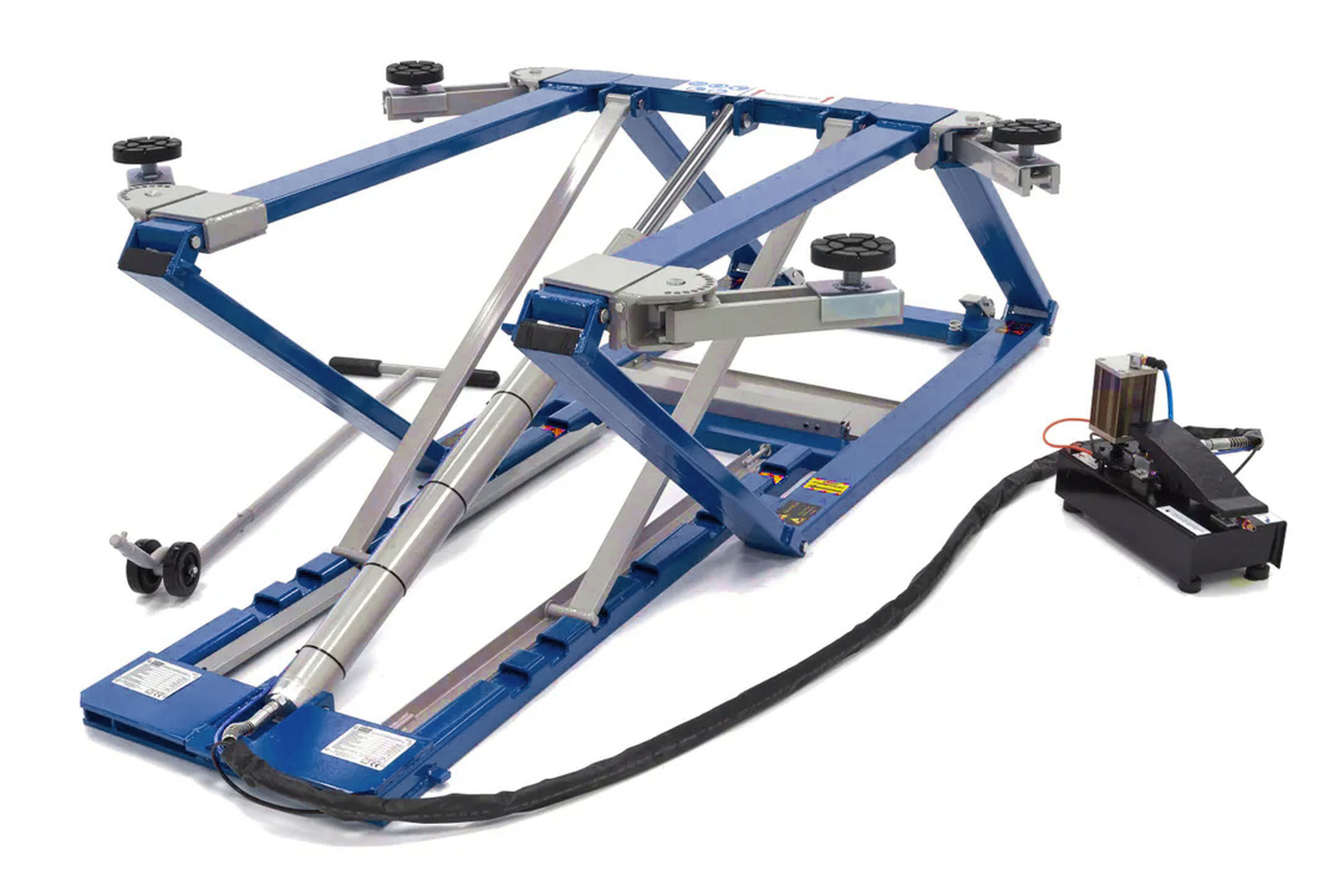 HBM 2500 Kg. Poetsbrug, Autobrug, Bandenbrug, Verstelbaar, Extra Laag Image 4