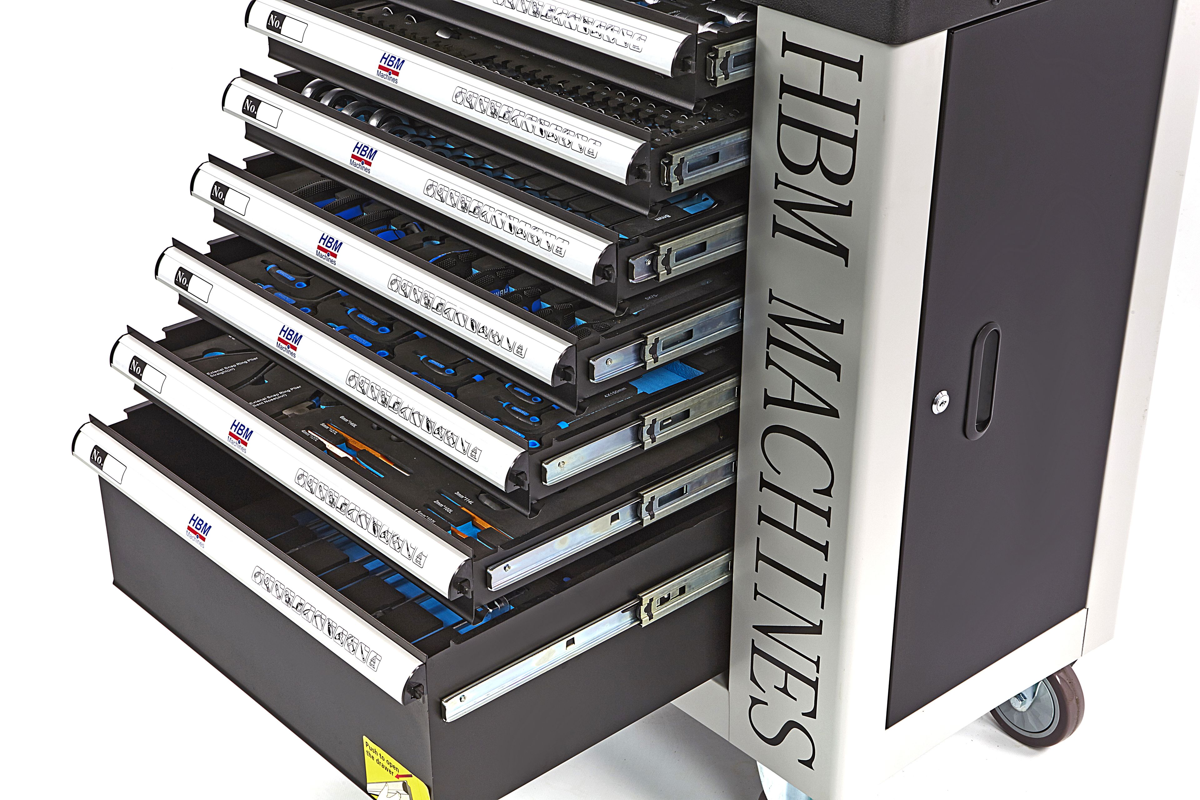 HBM servante à outils garnie 262 pièces, noir Image 9