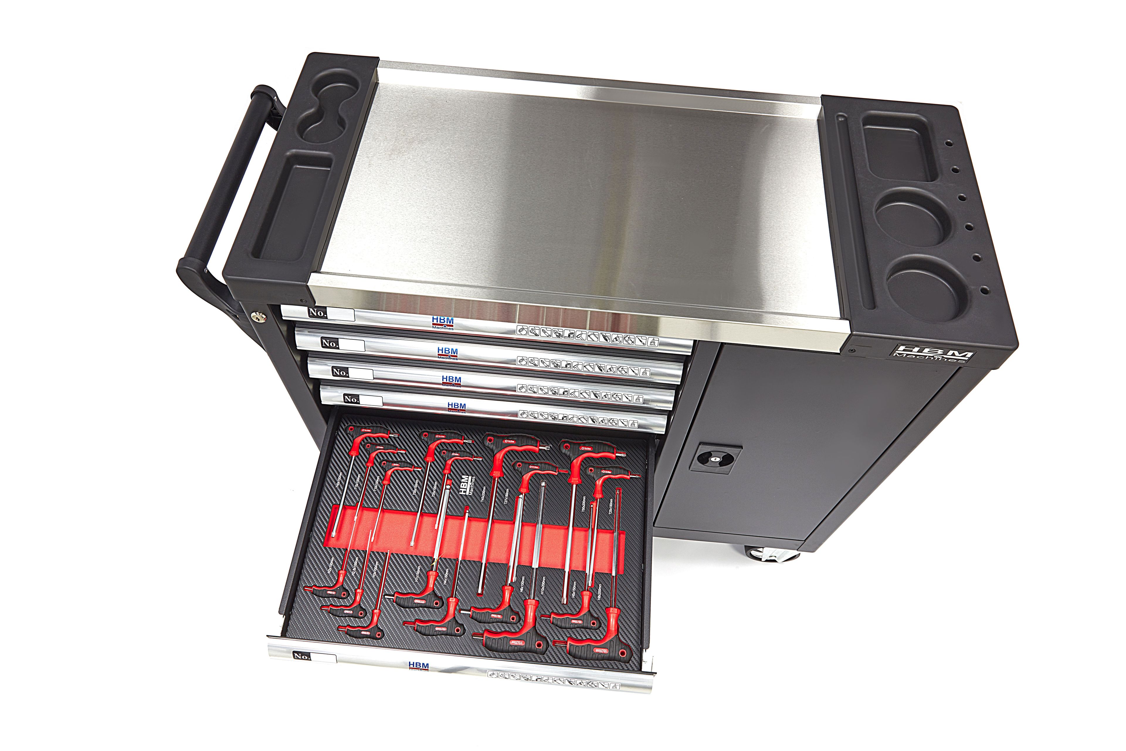 HBM XL Premium Gevulde Gereedschapswagen met Deur - 274 Delig Image 15