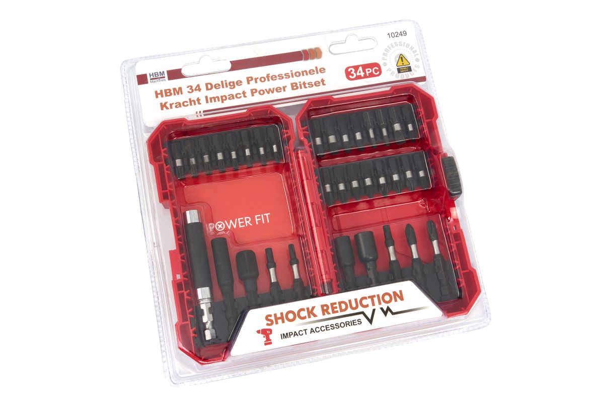 HBM 34 Piezas Conjunto De Puntas De Impacto Profesional