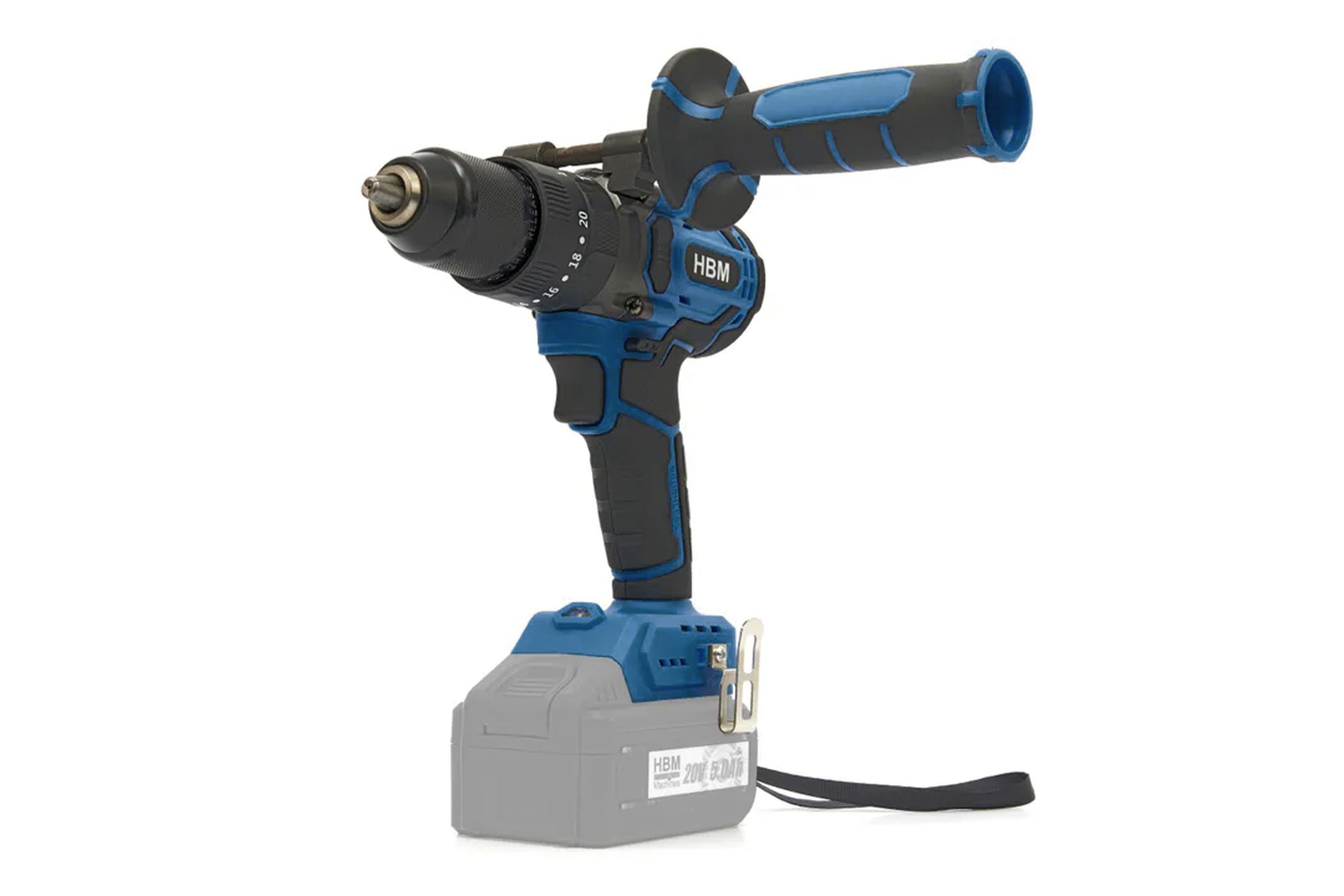 HBM accu combiset, haakse slijper, slagmoersleutel, boormachine 20 Volt Image 5