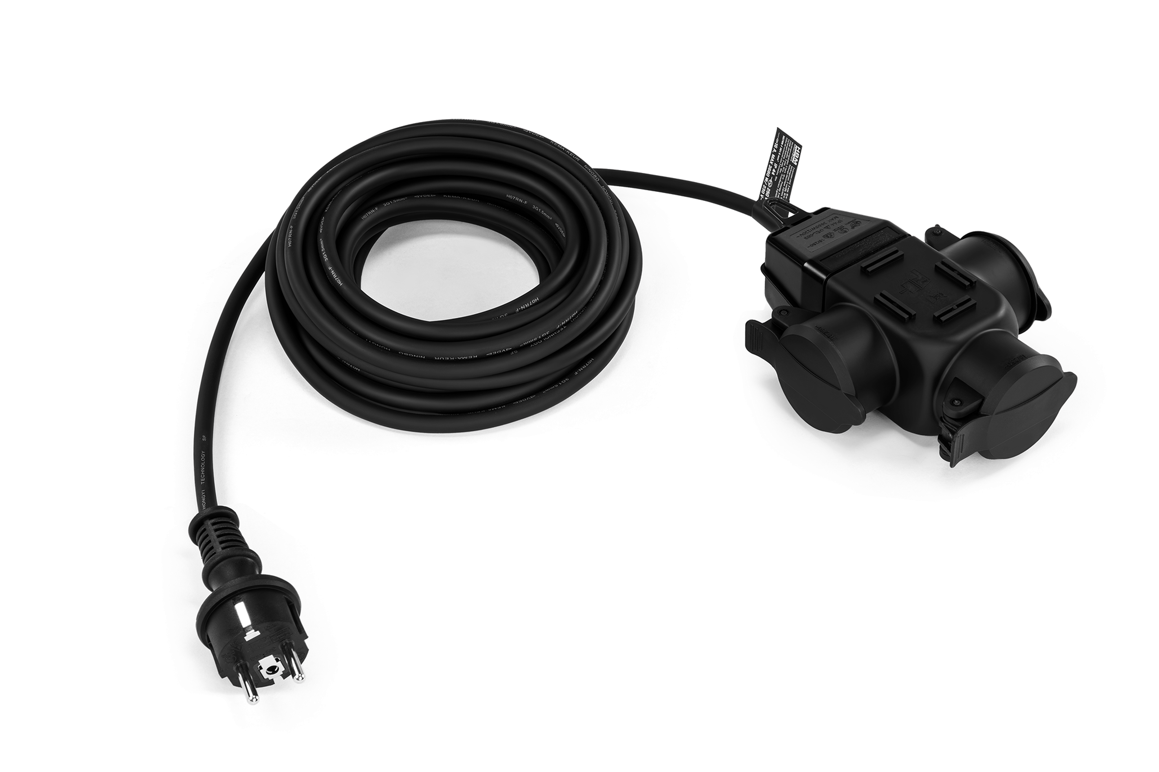 HBM Verlängerungskabel H07RN-F 3G1,5 mm² 3-fach IP44