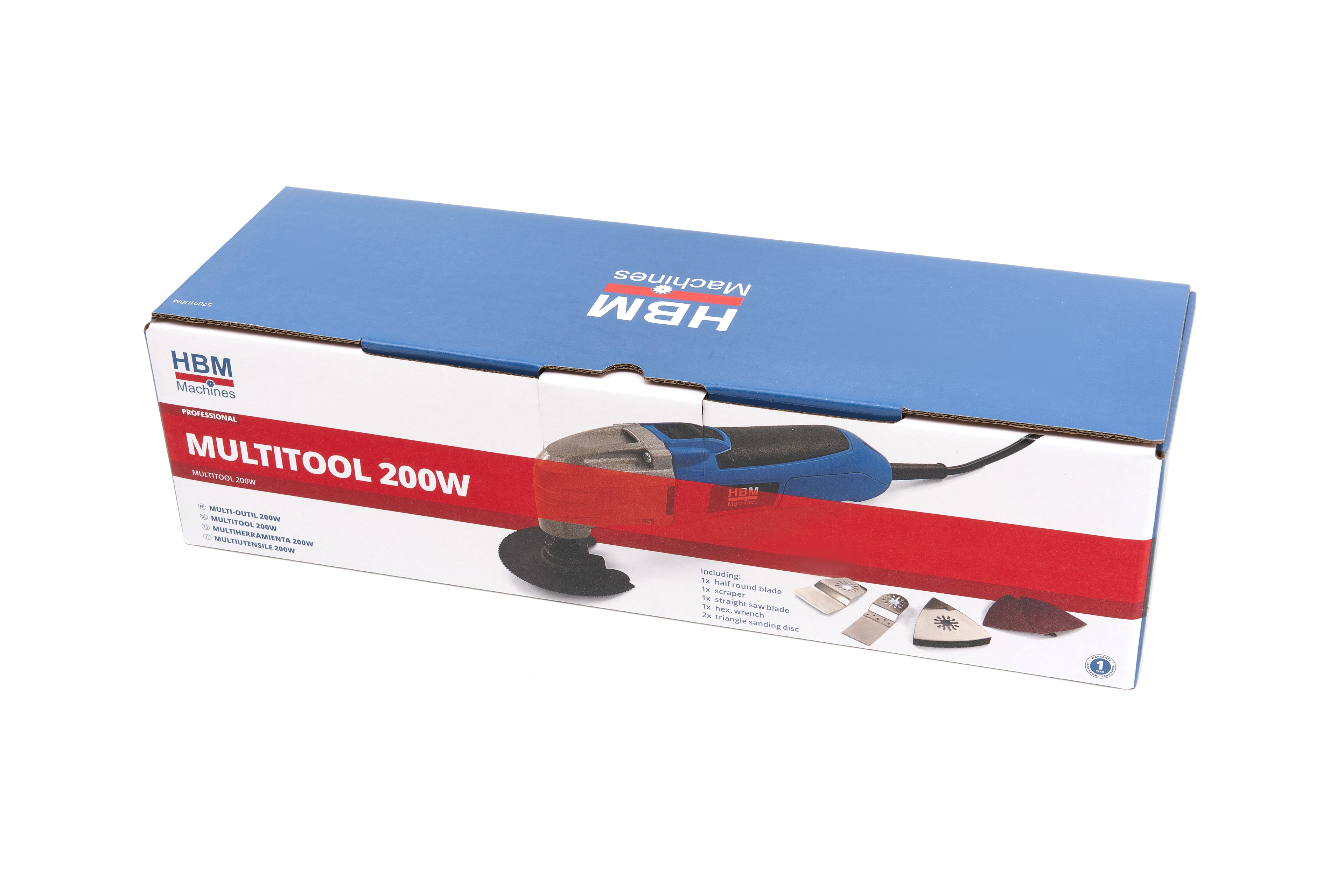 HBM Multiherramienta 200W - Rotativo / Oscilante - incl. Accesorios Image 7