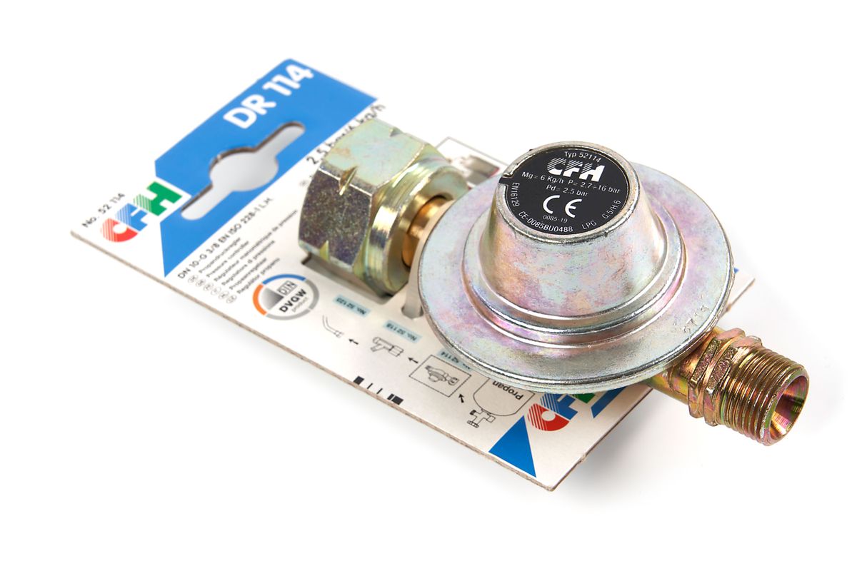 Regulador de presión de propano CFH de 2,5 Bar Conexión R3/8 pulgadas