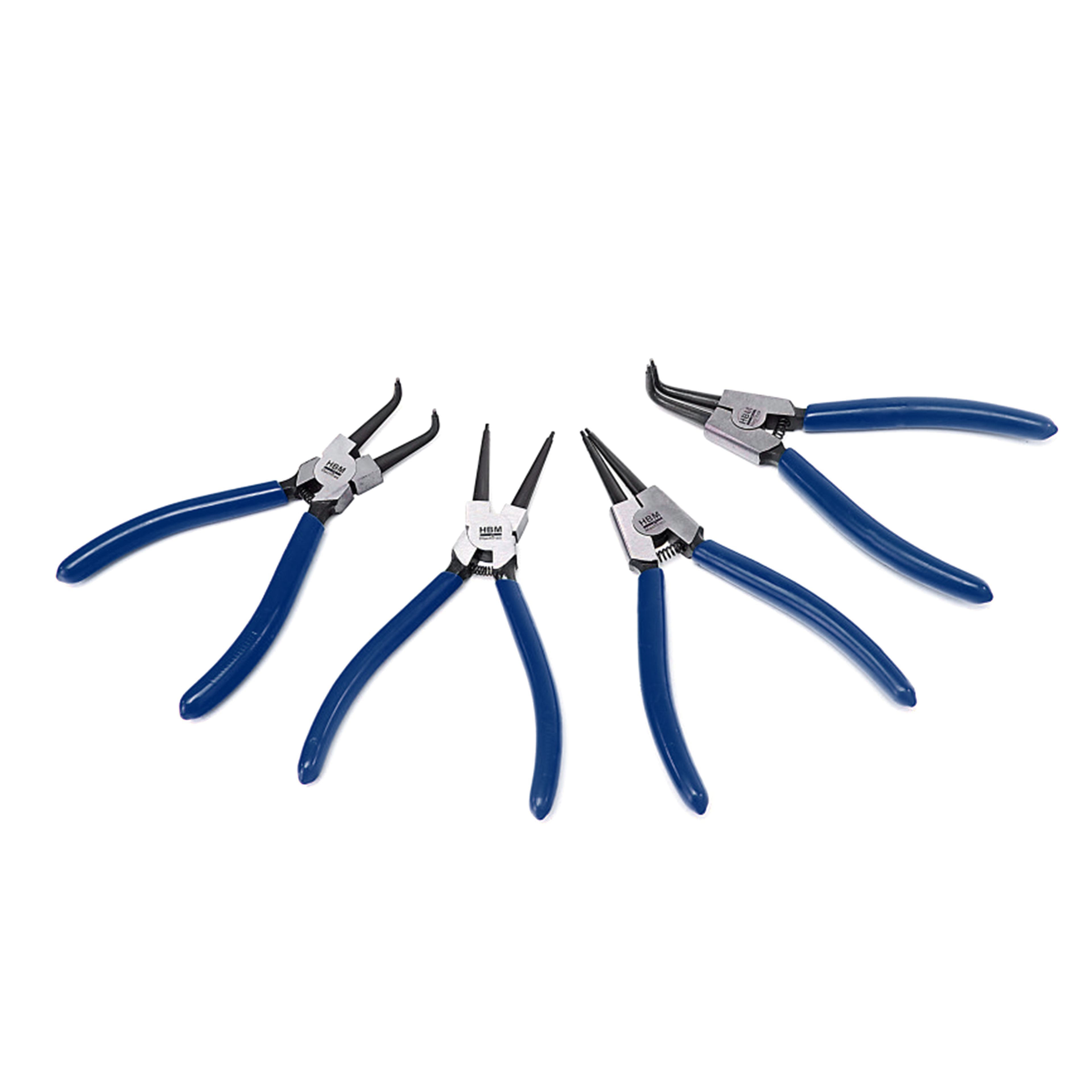 HBM 4 Delige 175 mm Seegerringtangenset, Borgveertangenset Image 2