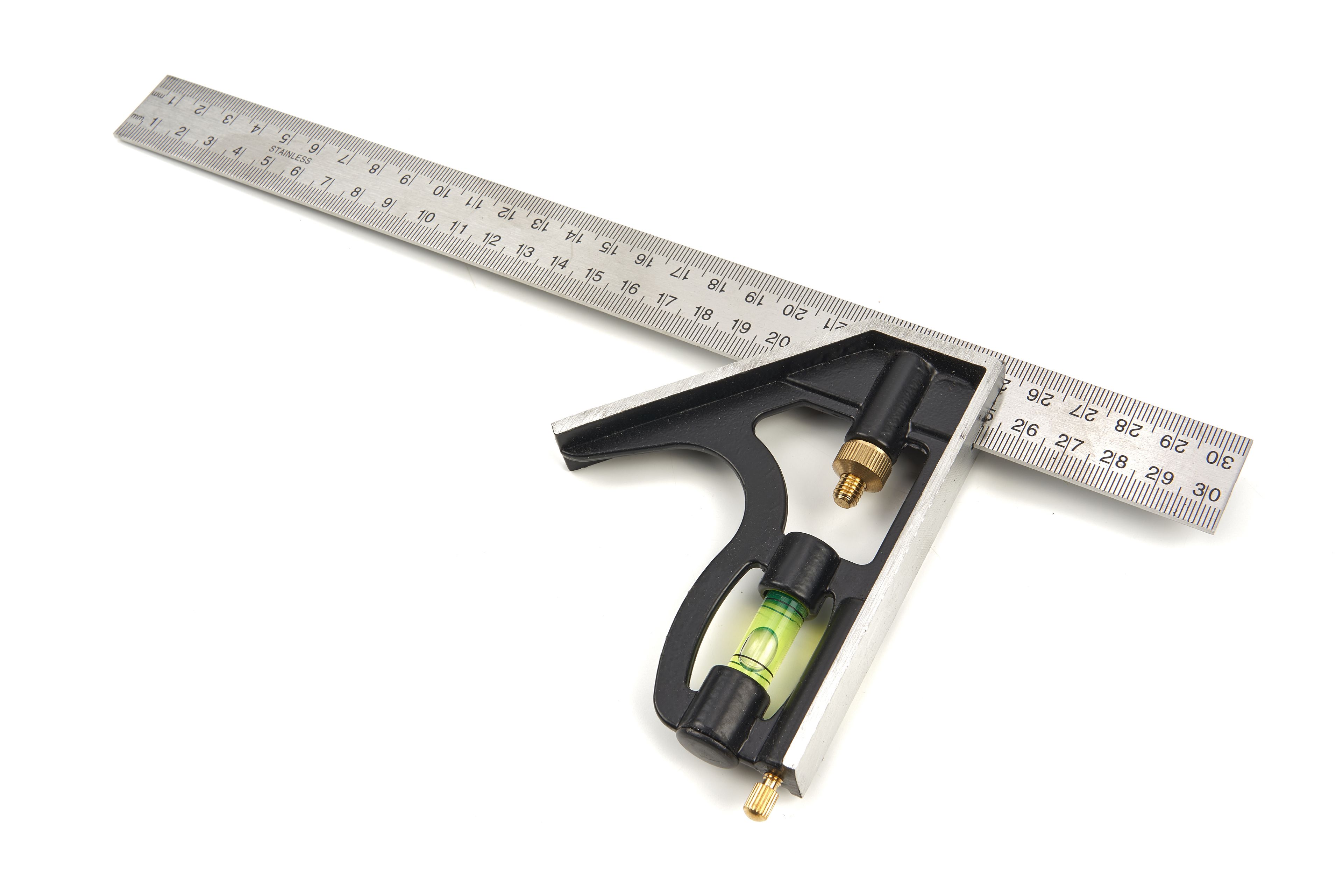 HBM 300 mm. Verstelbare Combinatie Winkelhaak Met Libel Image 2