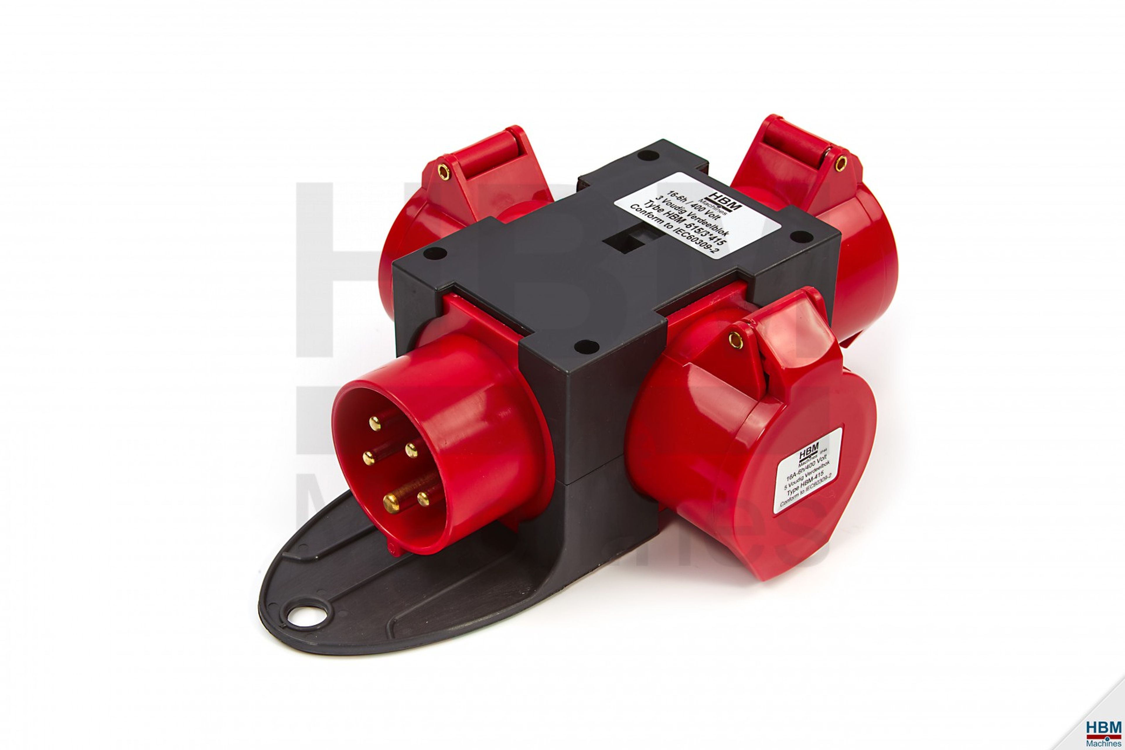 HBM 400 Volt 3 Voudig Verdeelblok 16 Ampère