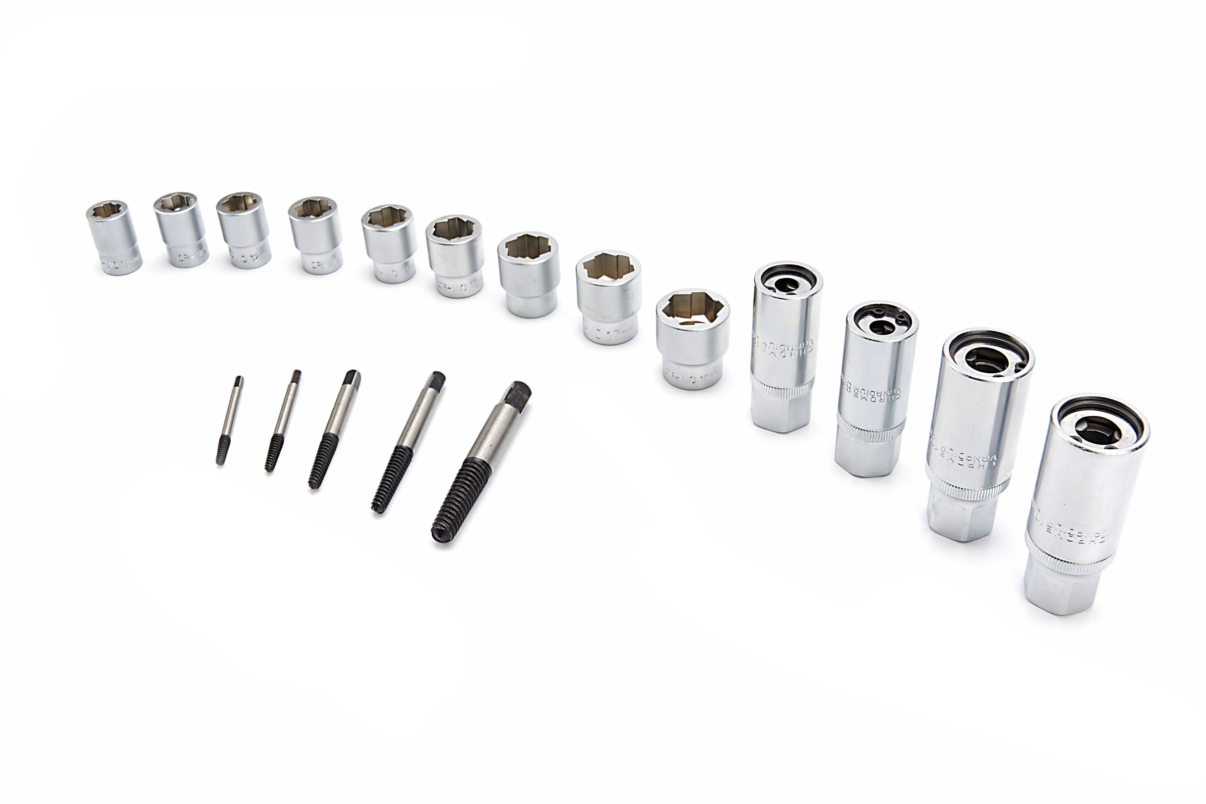 HBM Coffret extracteur pour écrous, boulons et goujons endommagés, 17 pièces Image 3