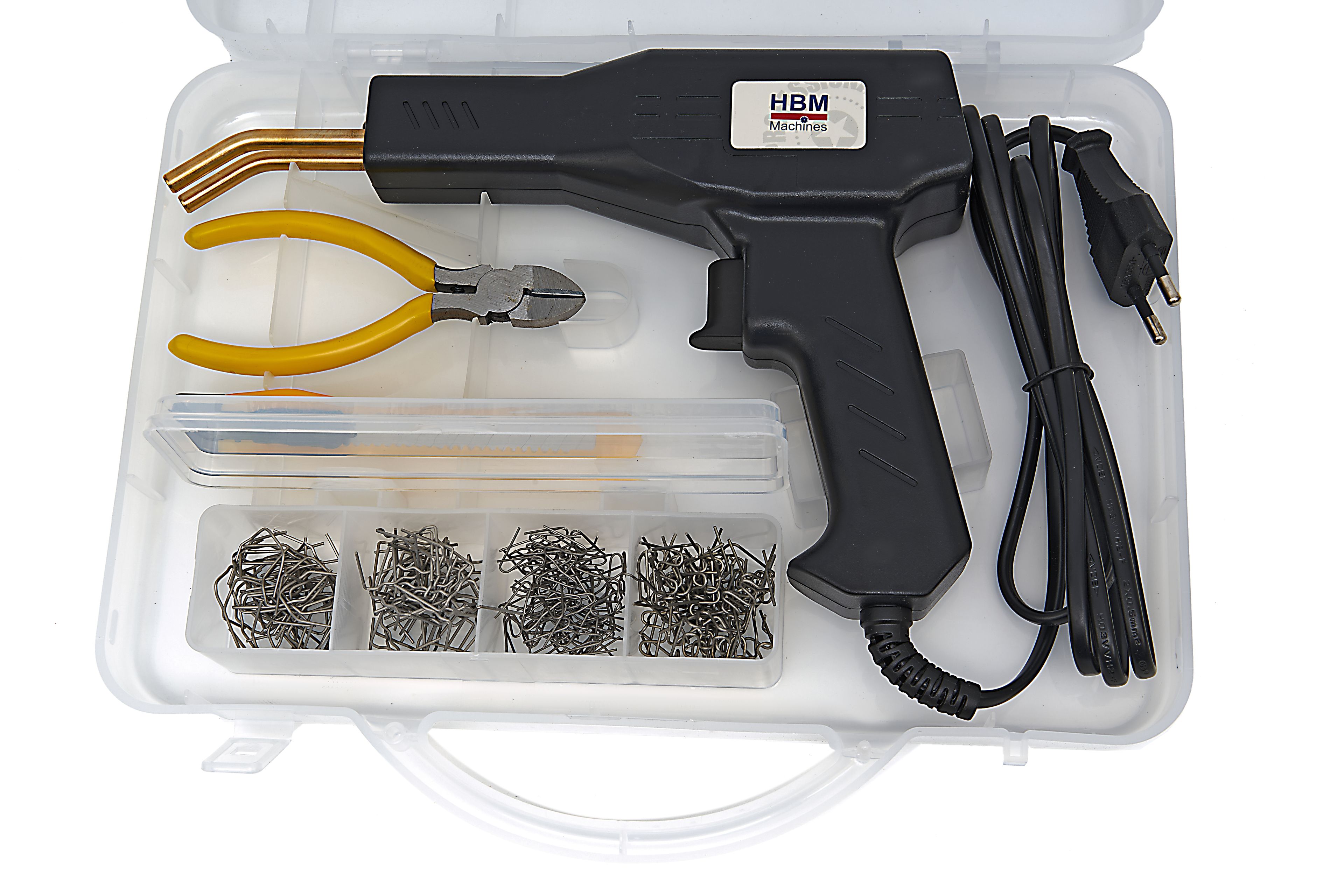 Agrafeuse à chaud HBM 43 watts, soudeuse en plastique, kit de réparation de pare-chocs comprenant 200 agrafes. Image 12