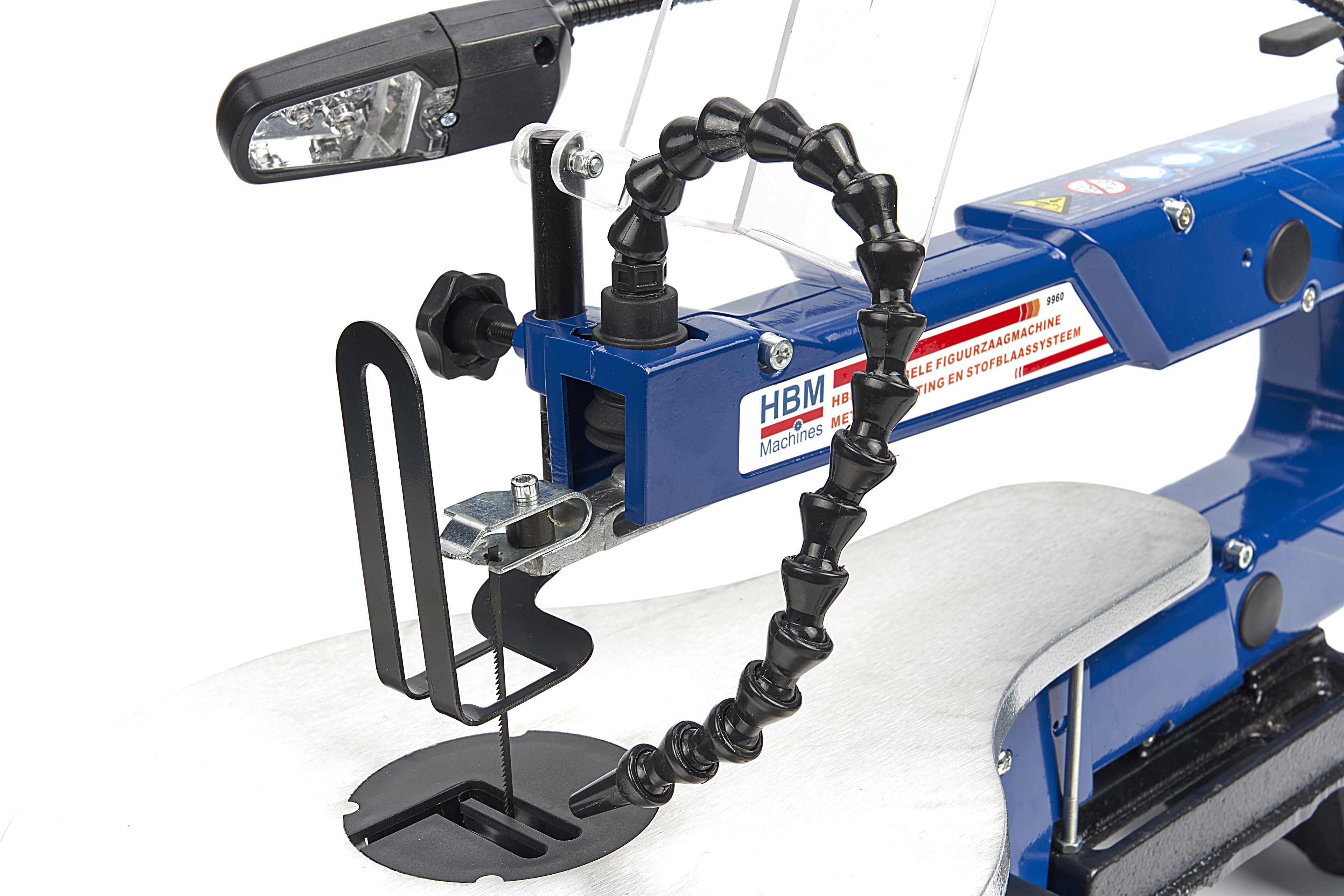 HBM Sega a traforo variabile con sistema di illuminazione e soffiaggio della polvere Image 5