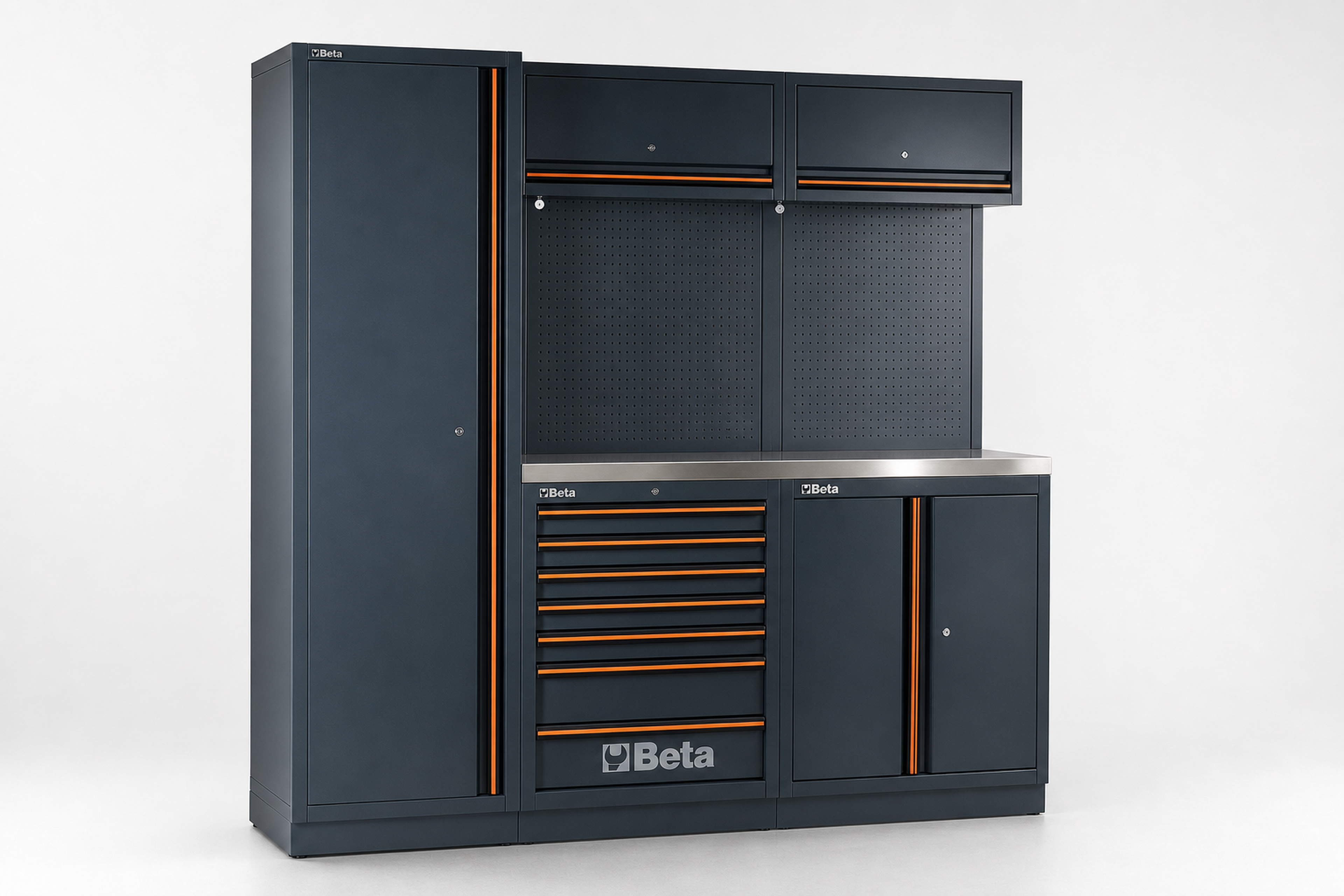 Beta Werkstatteinrichtung, Edelstahl-Arbeitsplatte, 196-teilig, C45PRO 2.0 B7X/196UT Image 2