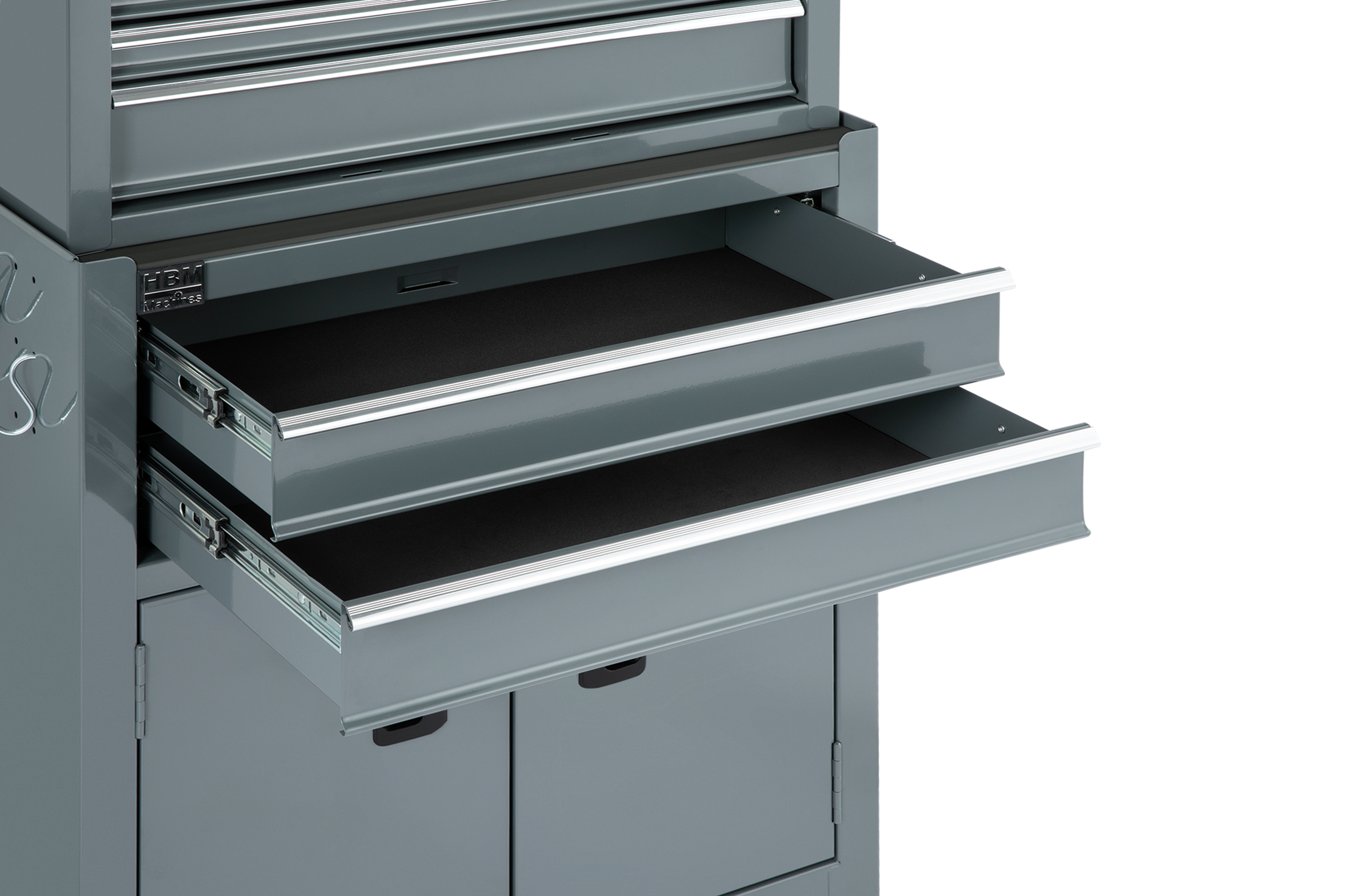 HBM carrello porta attrezzi con armadio superiore, grigio, modello 2 Image 7