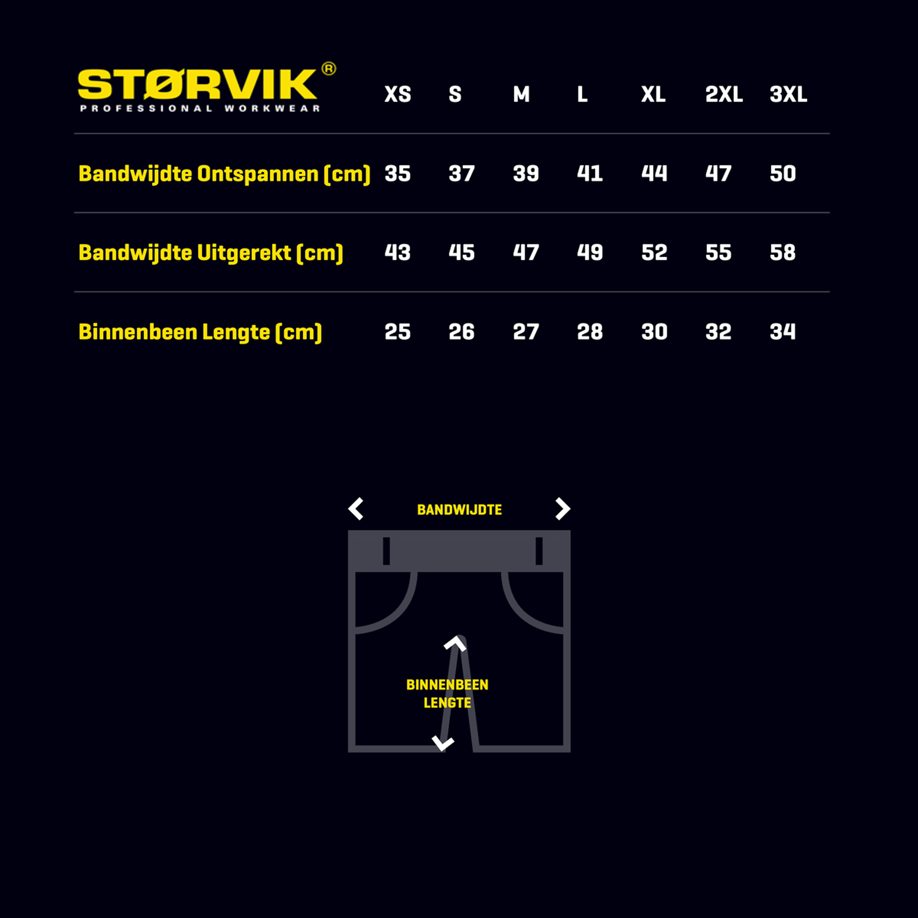 Kurze Stretch-Arbeitshose Storvik Thijs Schwarz XXL Image 6