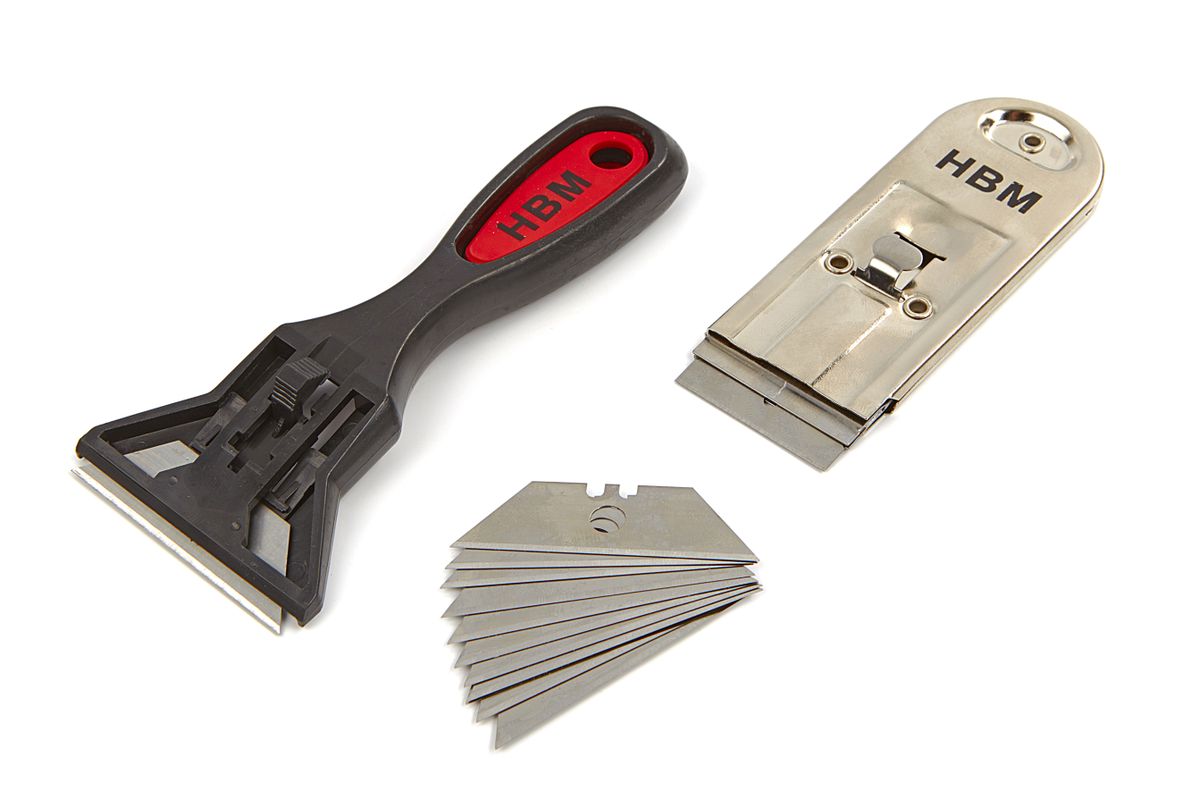 HBM 12 Piezas Conjunto de Raspadores de pintura y Vidrio - Modelo 1
