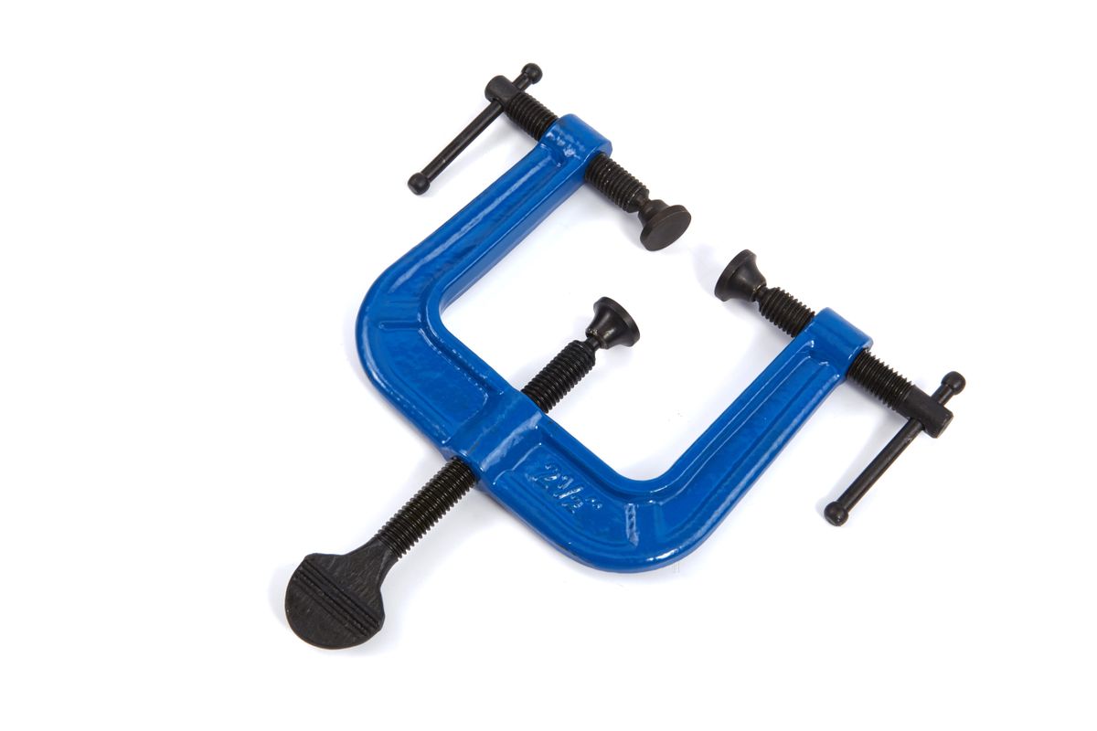 Silverline 3-Wege Schraubzwinge, Spannklemme 62 mm