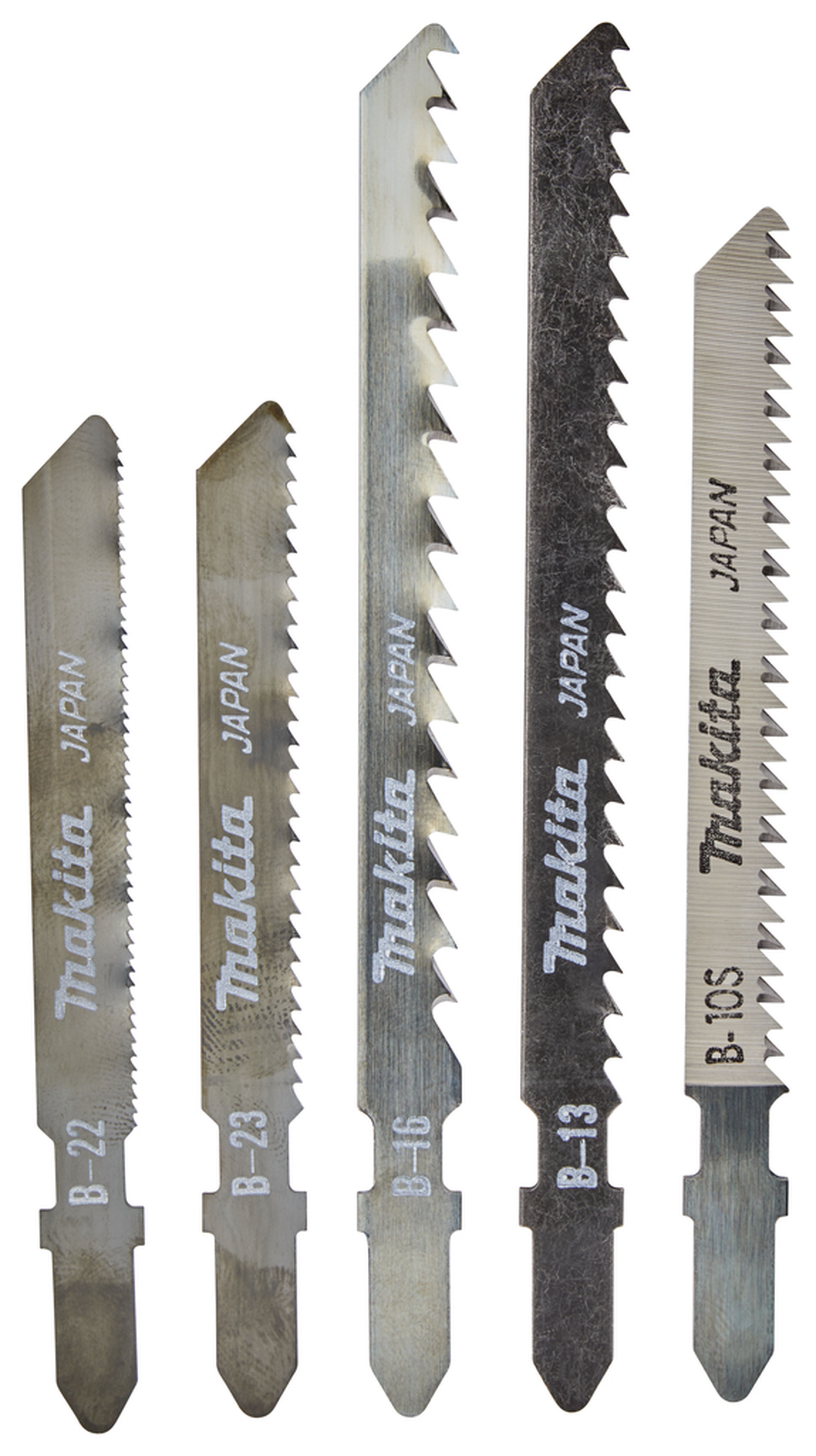 Set di lame per seghe a gattuccio Makita 5 pezzi per legno, metallo e plastica Image 2