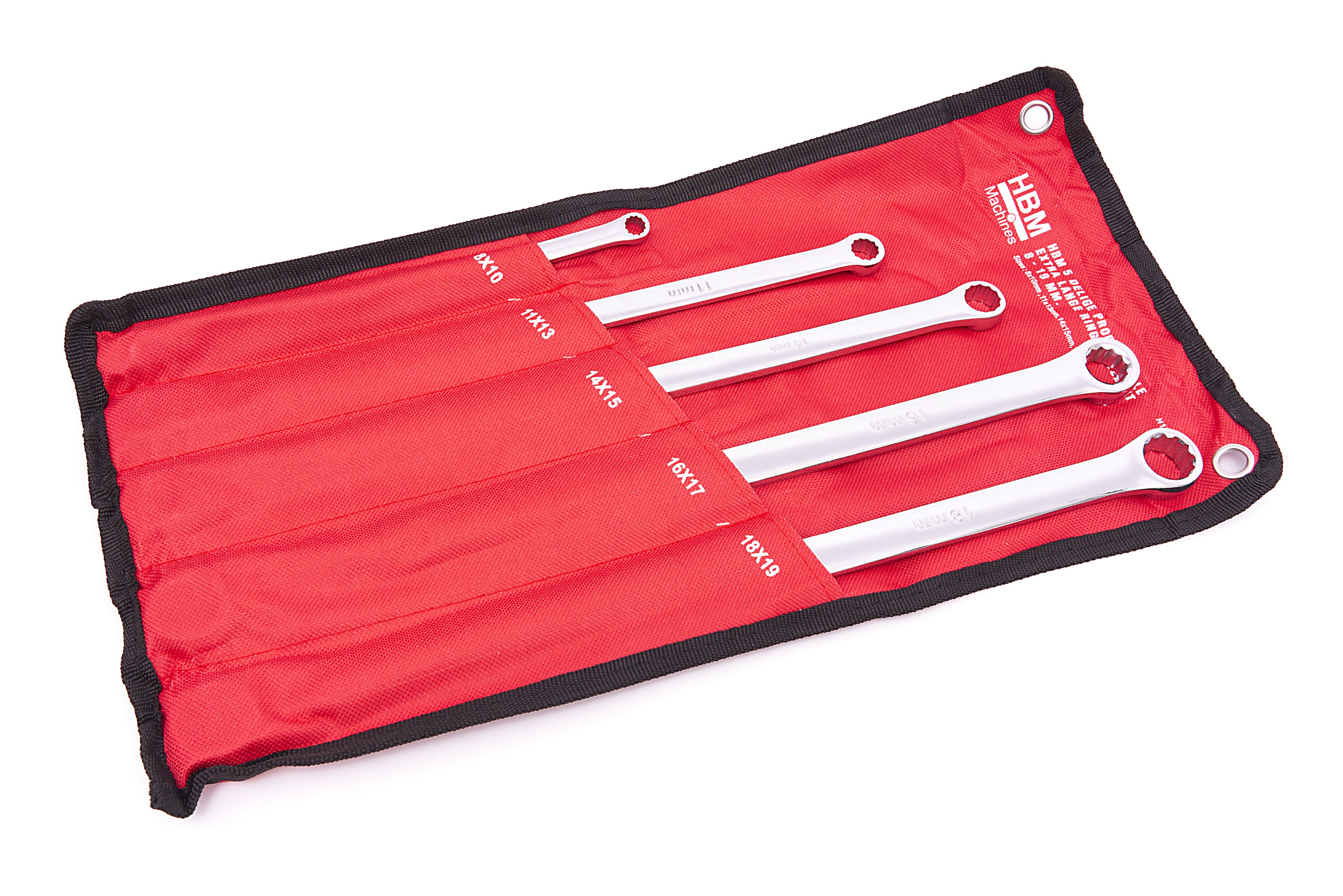 Conjunto de llaves de anillo extra largas HBM 8 - 19 mm, 5 piezas Image 3