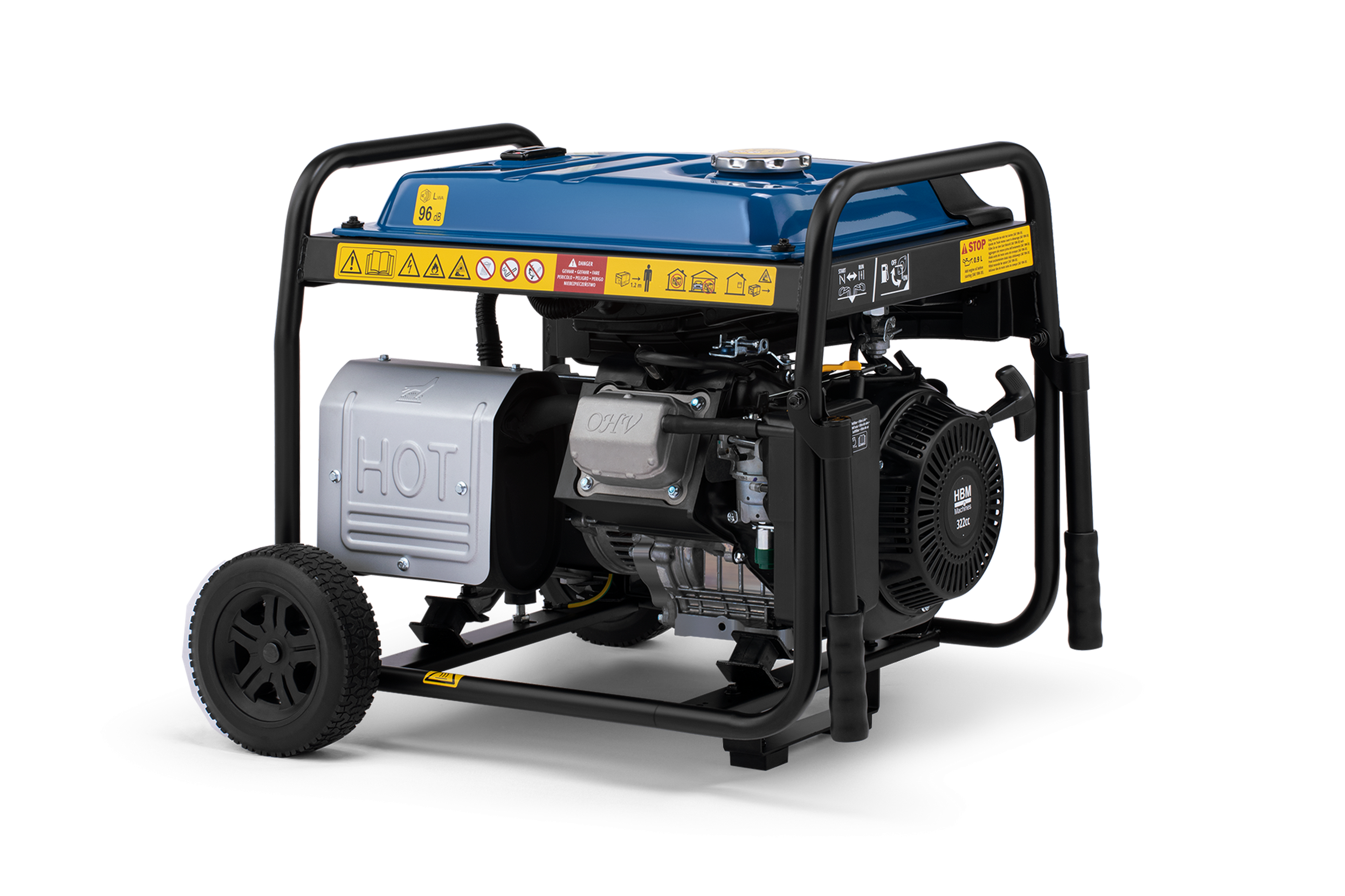 HBM générateur avec moteur à essence de 322 cm³ 230V 5500W Image 5