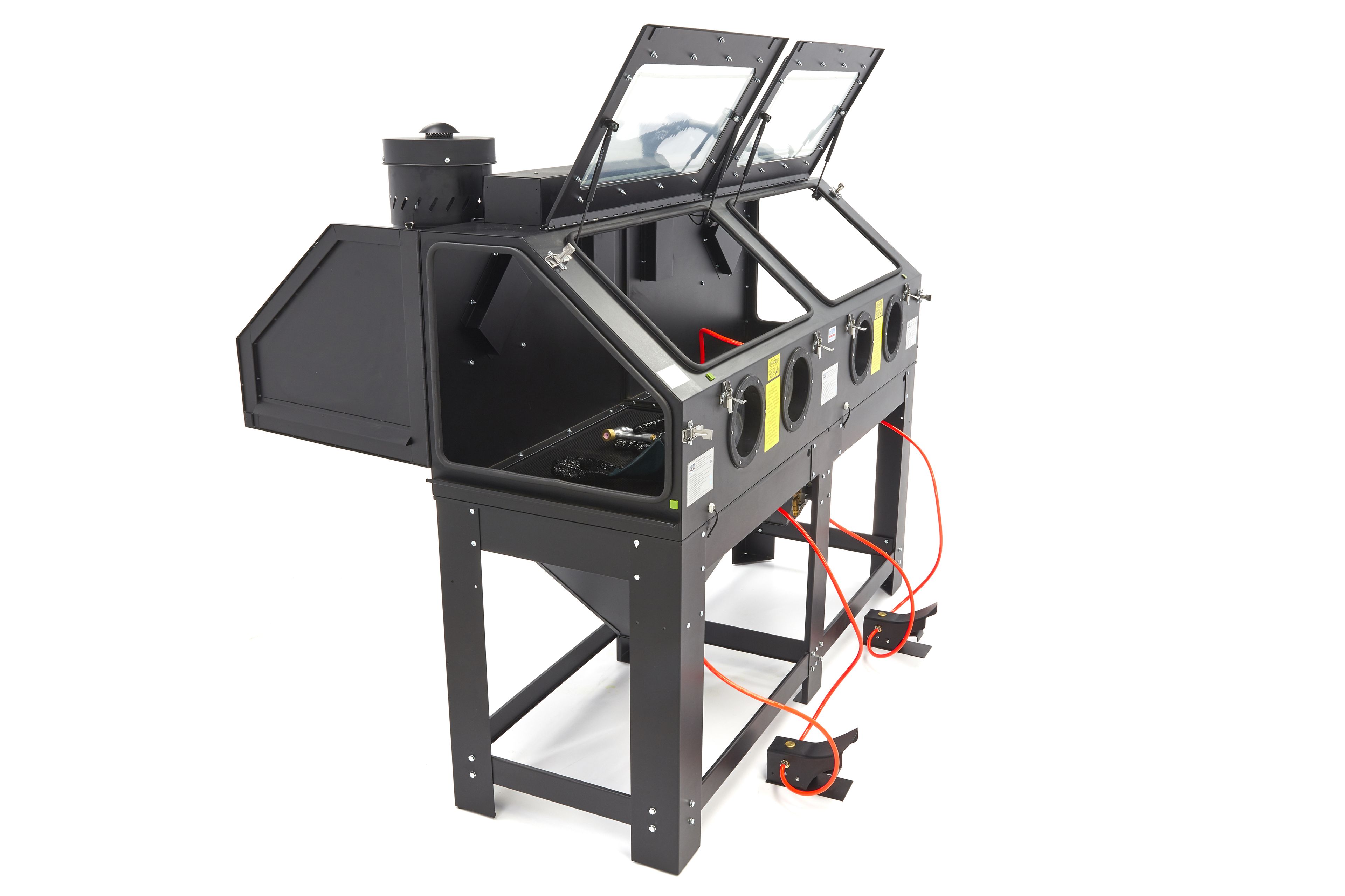Cabine de sablage double HBM SBC 880 avec 2 ventilateurs d'extraction Image 8