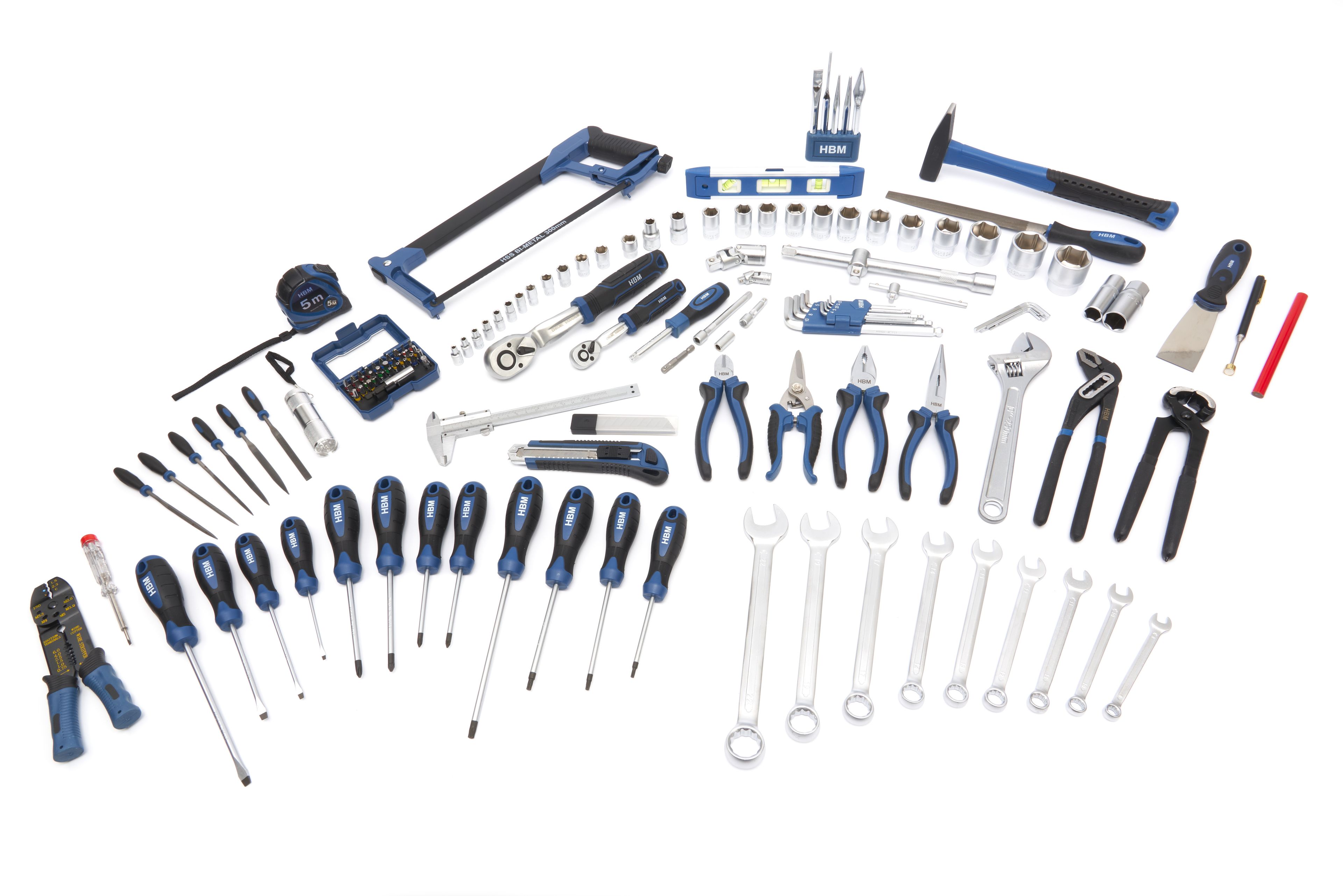 HBM gevulde gereedschapskoffer 151-delig Image 7