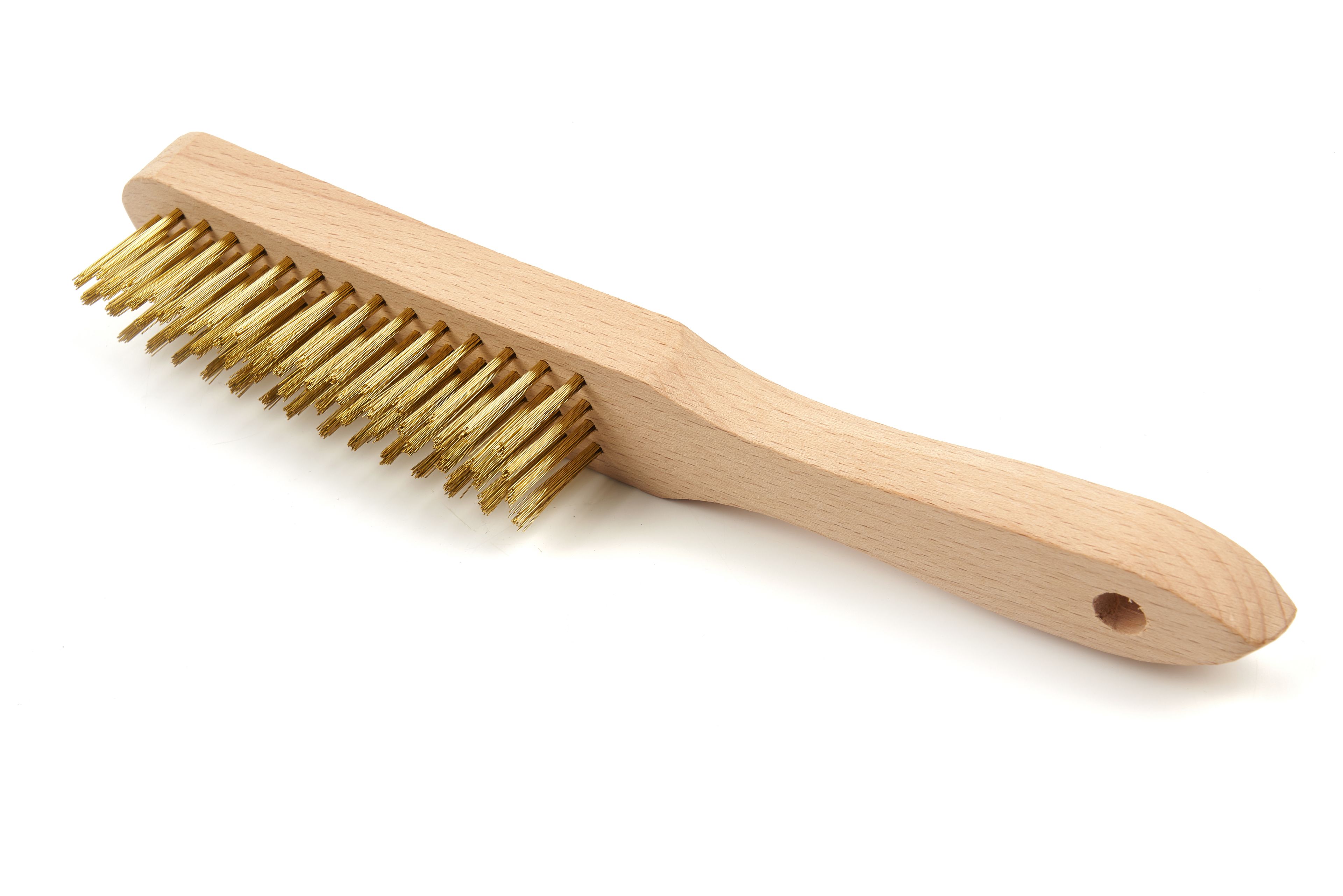 HBM Brosse métallique en laiton 4 rangs