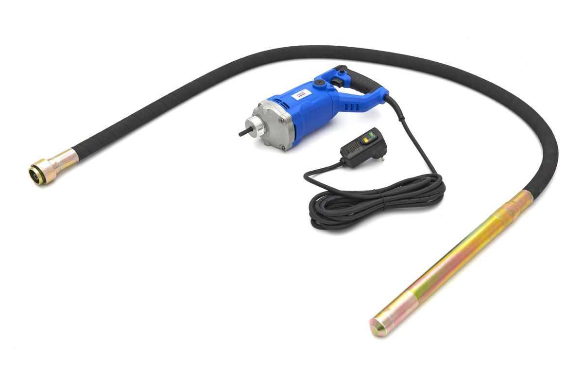 HBM Aguja vibratoria de 1100 vatios para hormigón con aguja vibratoria de 2 metros