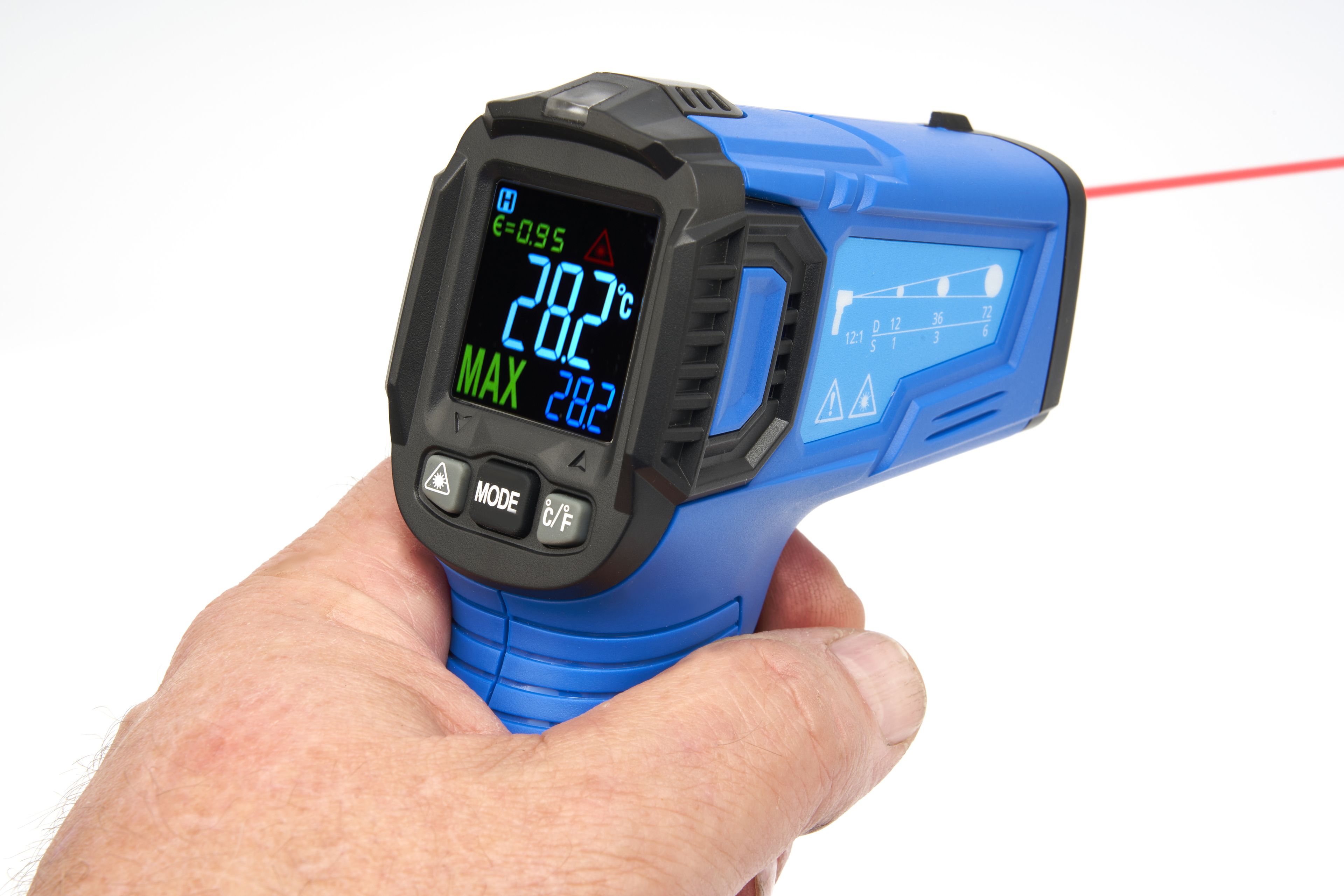 Thermomètre infrarouge numérique HBM -50 / + 380 degrés - modèle 2 Image 9
