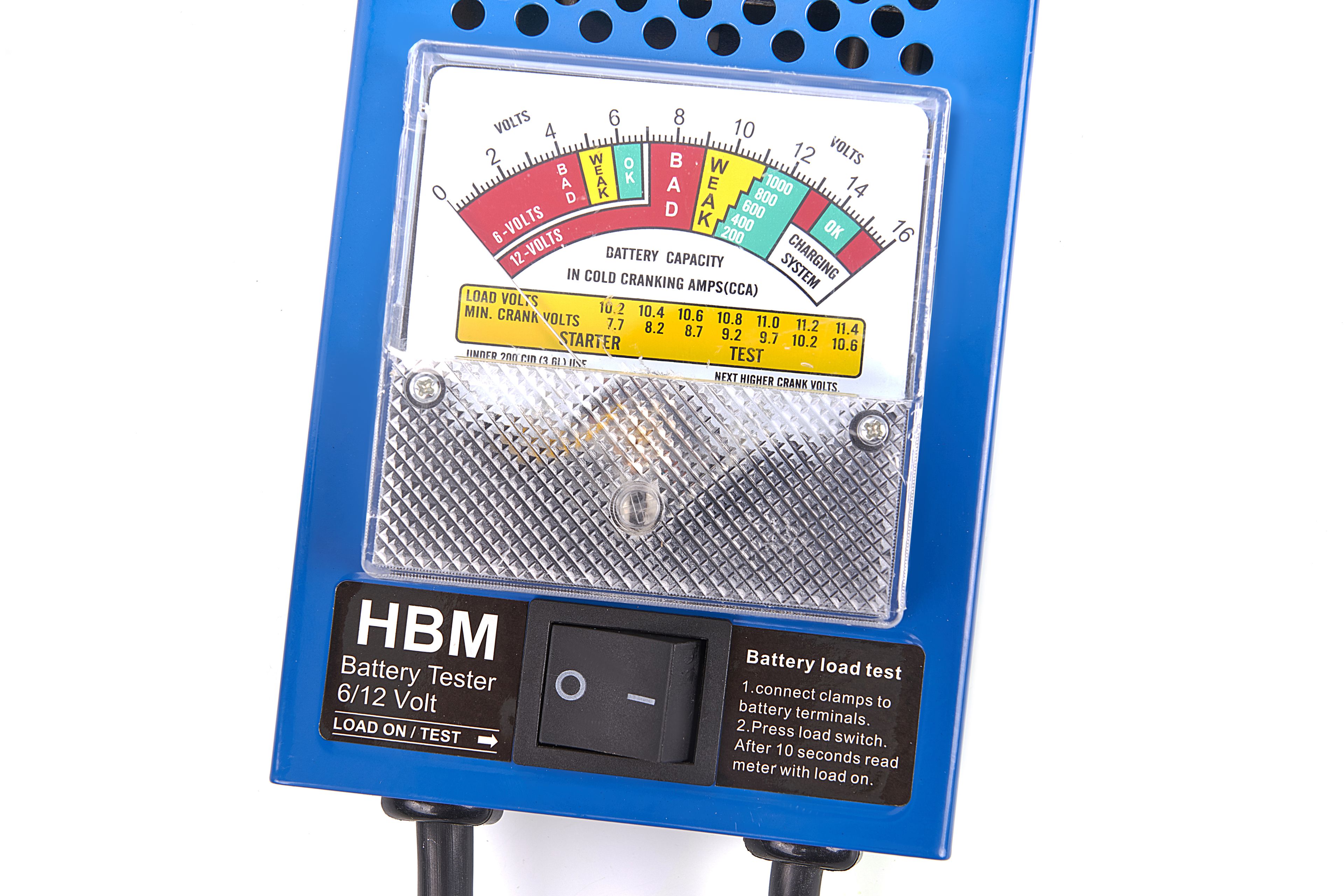 HBM Testeur de batterie professionnel 100 AMP, 6-12 V, 20-100 Ah Image 3