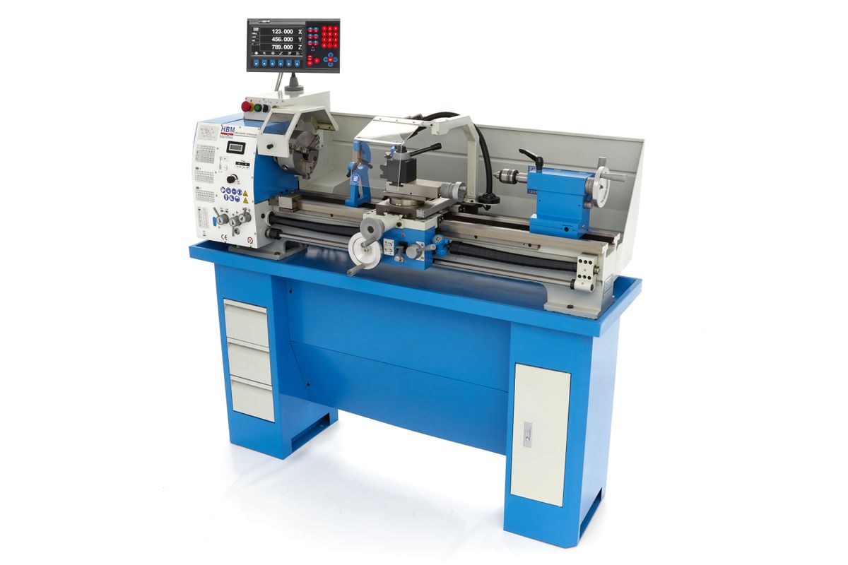 HBM torno para metal 320 x 900 DRO vario