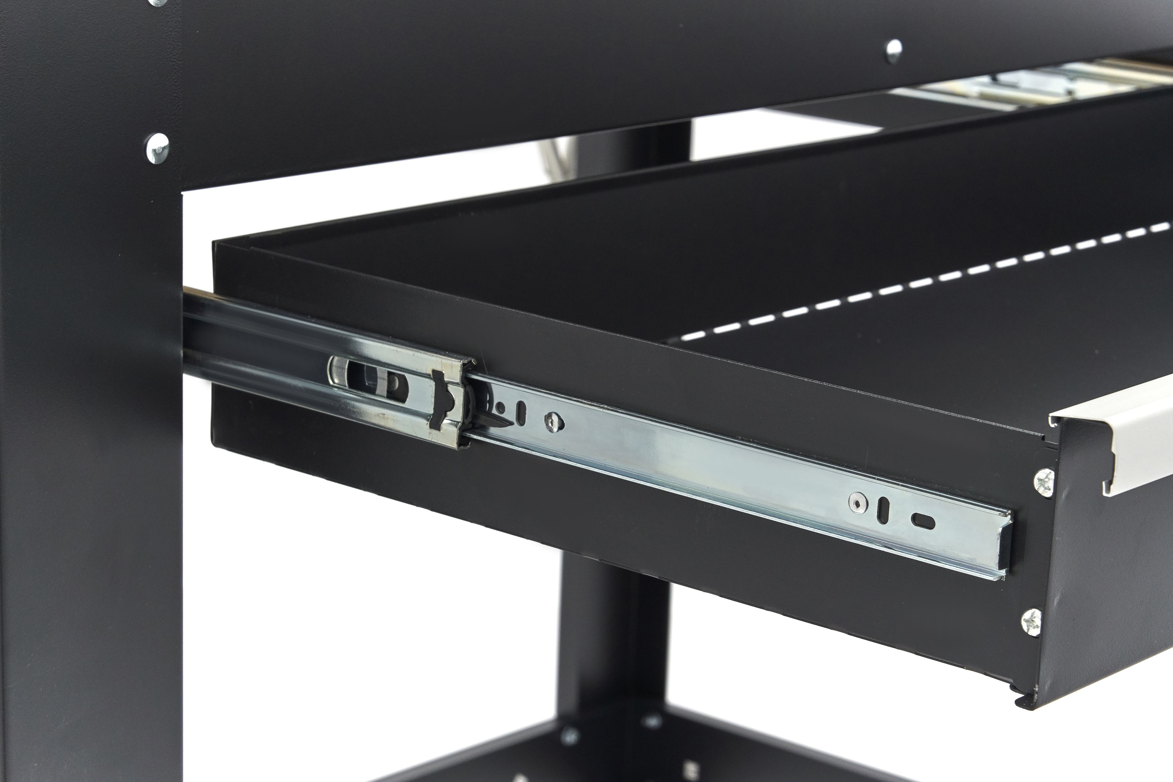 HBM établi 115 cm avec grand tiroir, paroi d’armoire et panneau arrière, noir Image 13