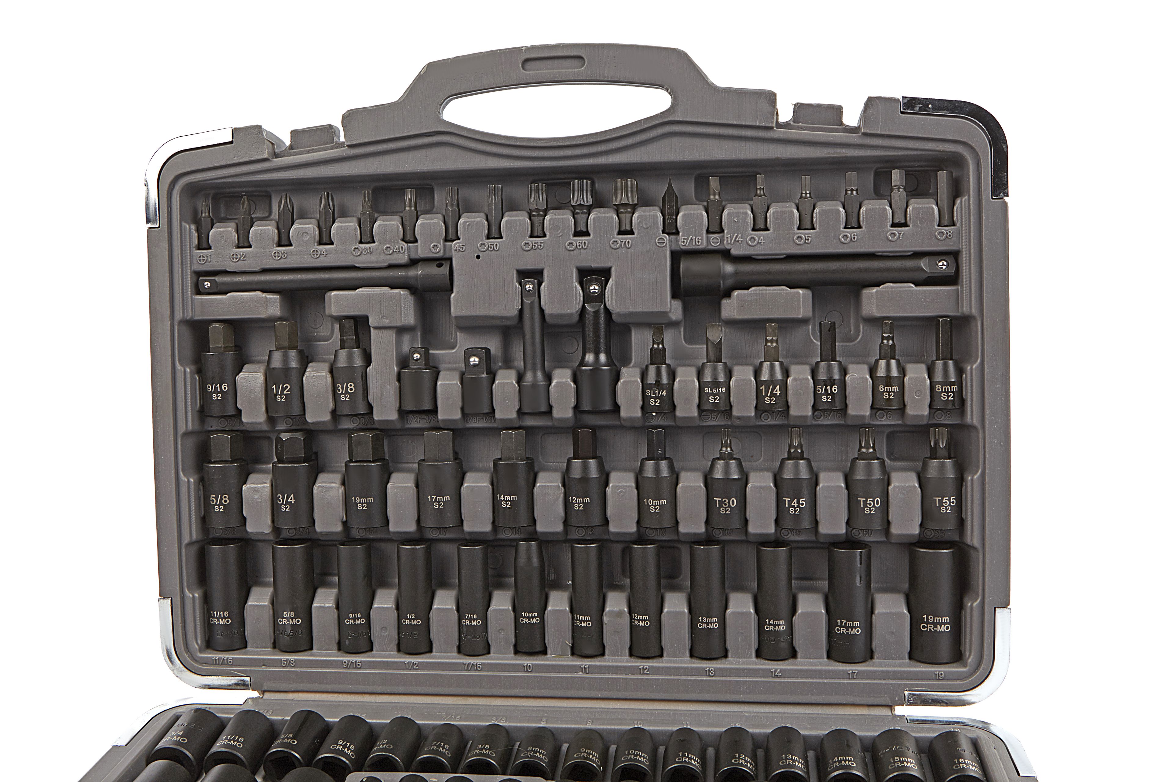 Set di chiavi a cricchetto HBM 119 pezzi professionale misure metriche e INCH Image 3