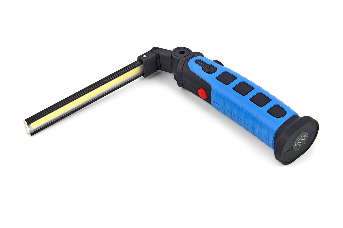 HBM LED 3-in-1 wiederaufladbare Taschenlampe 350 Lumen, klappbar, magnetisch