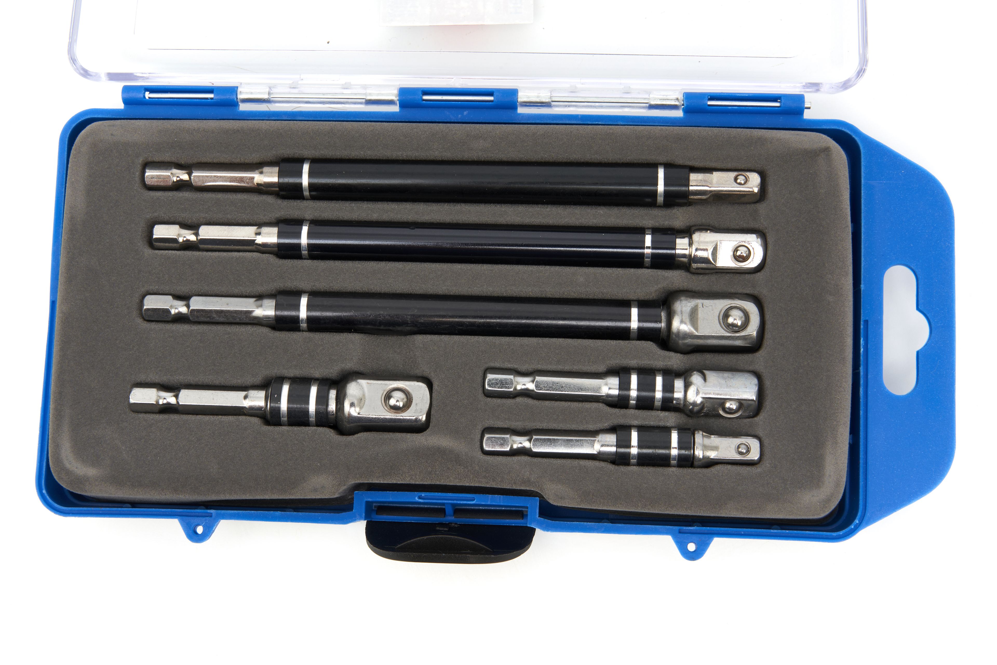 Conjunto de adaptadores de 6 piezas HBM Profesional - Bit - Socket con conexión HEX y mangos giratorios Image 5