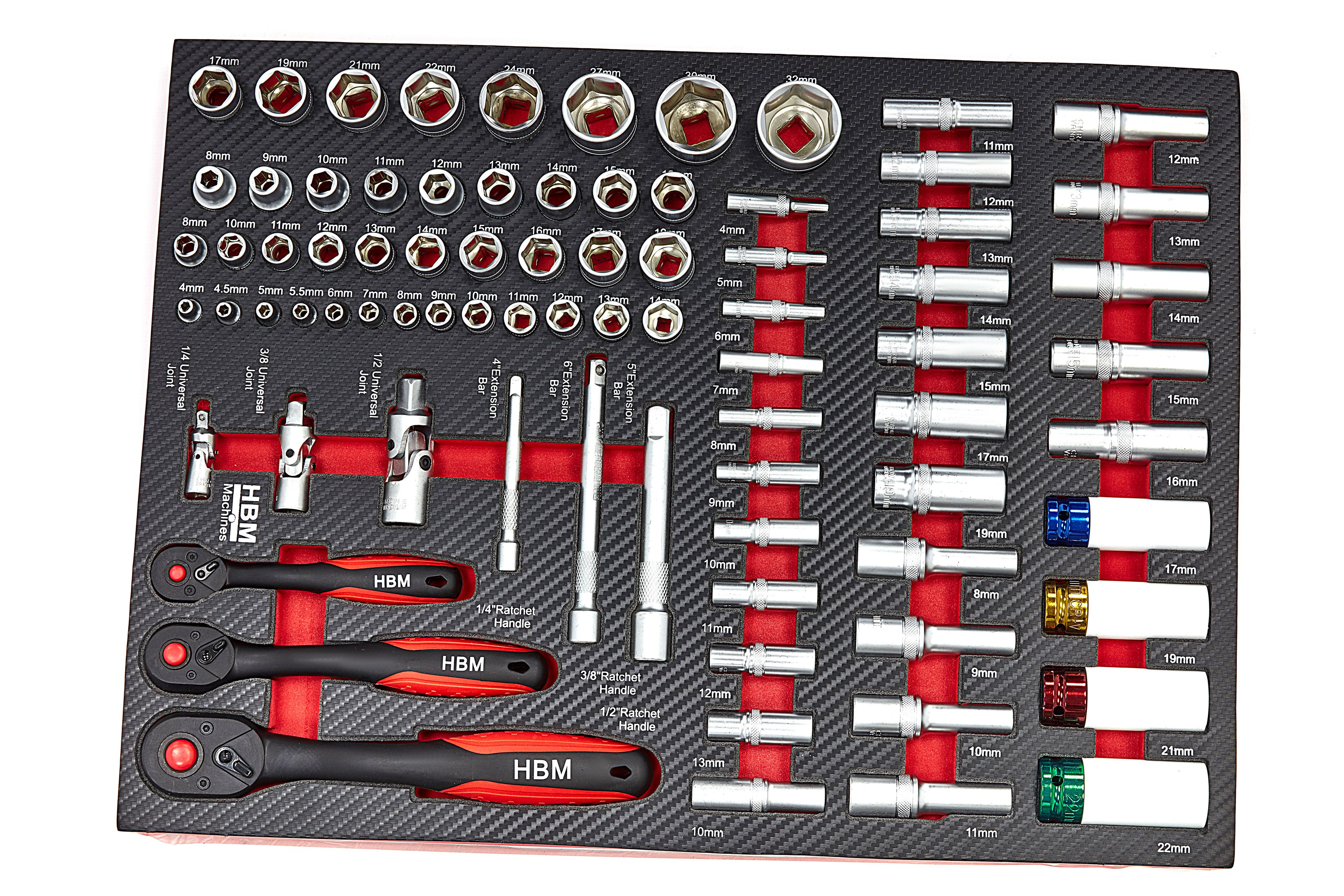 HBM XL Premium Gevulde Gereedschapswagen met Deur - 274 Delig Image 4