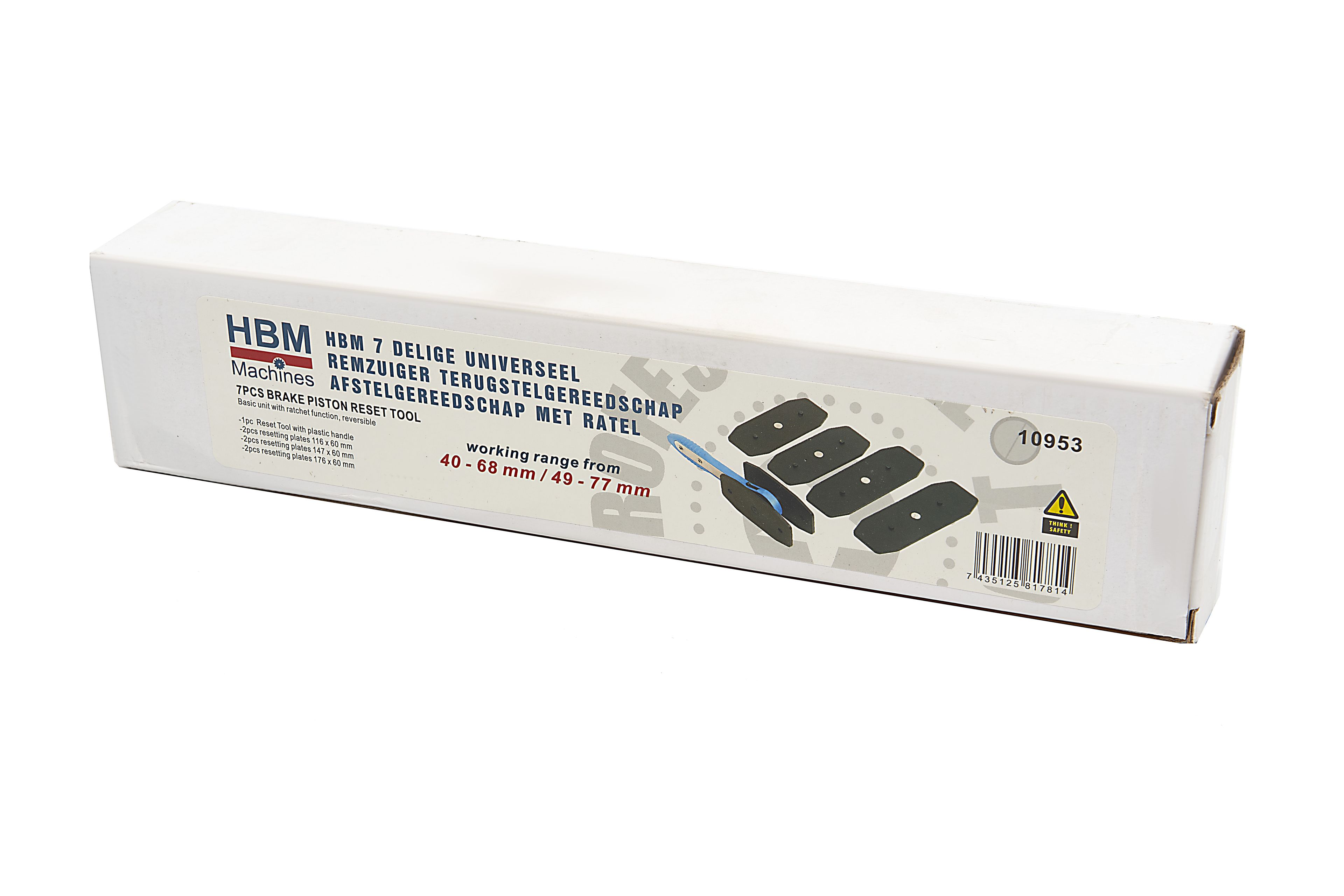 Extractor de frenos universal HBM de 7 piezas con trinquete Image 6