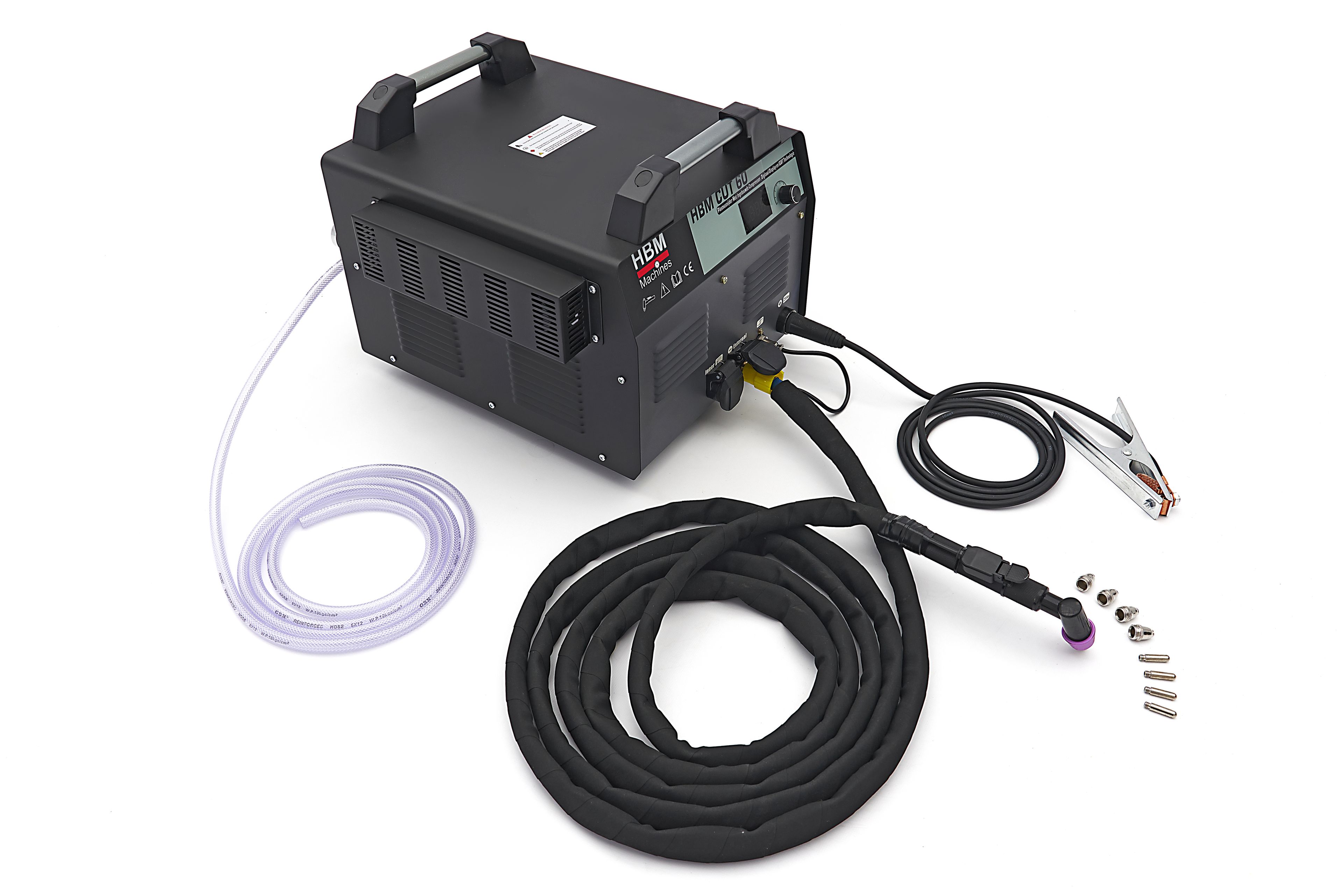 HBM CUT 60 Taglio Plasma con Compressore Integrato, Display Digitale e Tecnologia IGBT - 400 Volt - Nero Image 2