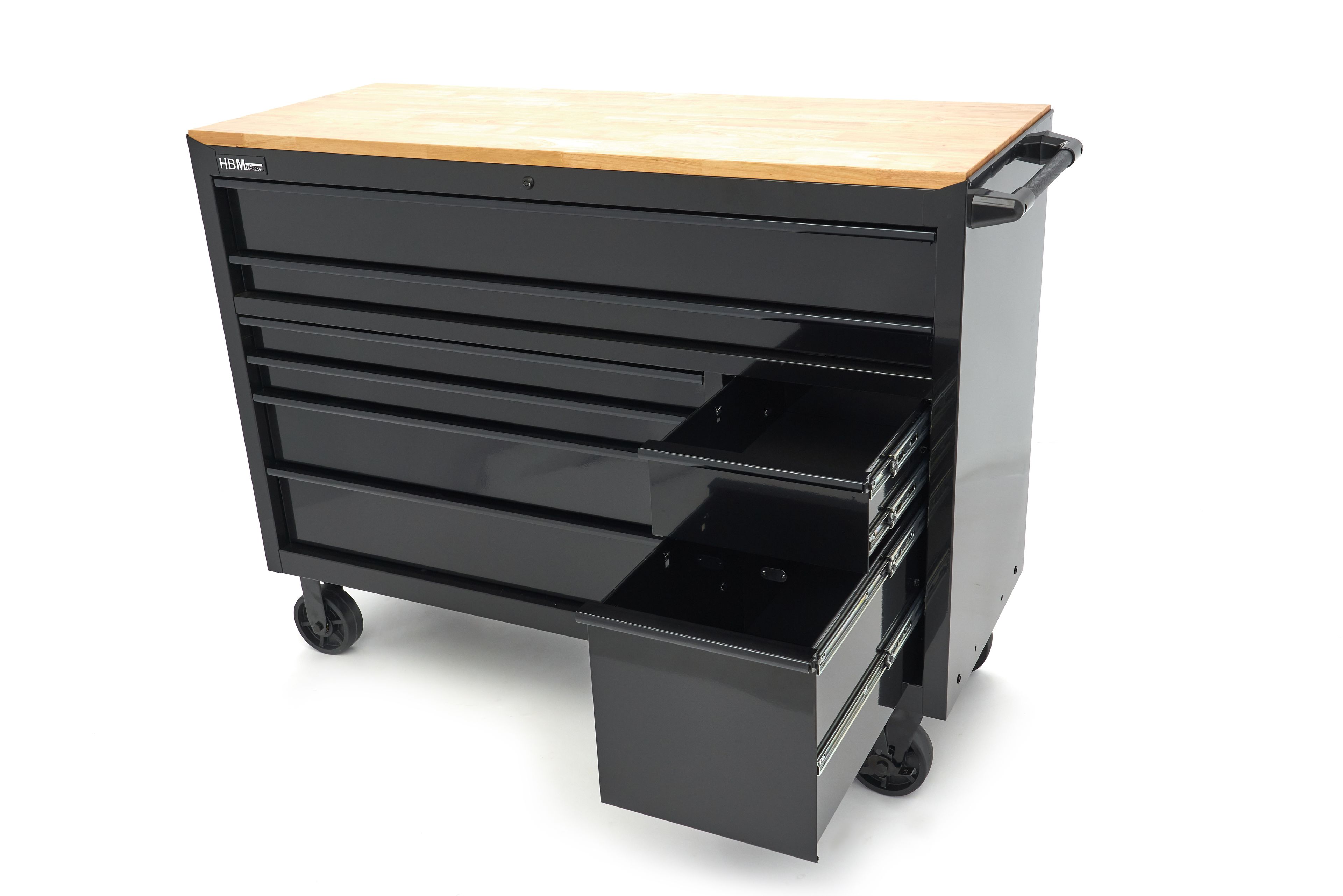 HBM gereedschapswagen, 8 laden, 142 cm, zwart Image 16