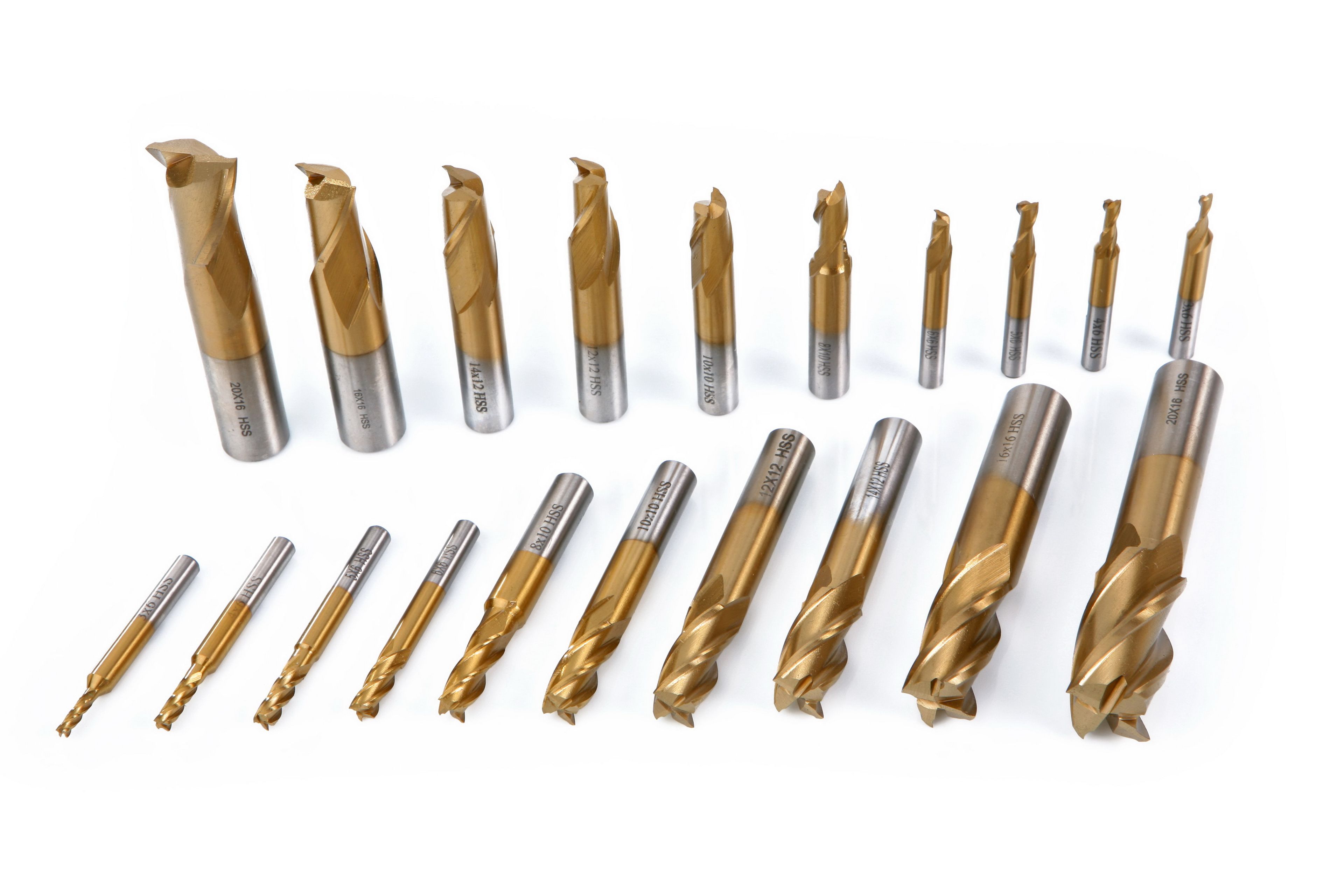 HBM Jeu de fraises 20 pièces HSS - étamées Modèle 1 Image 2