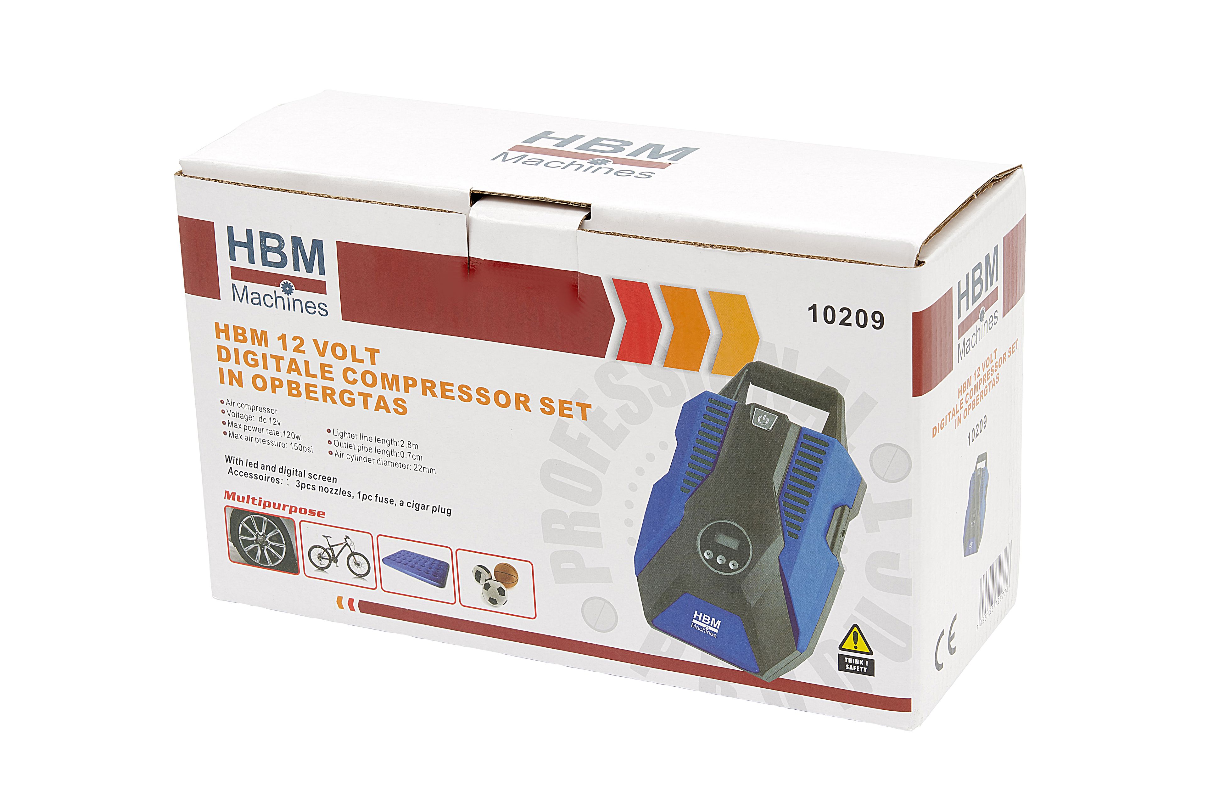 HBM 12-Volt-Digital-Kompressor-Set in Aufbewahrungstasche inklusive Zubehörset Image 10