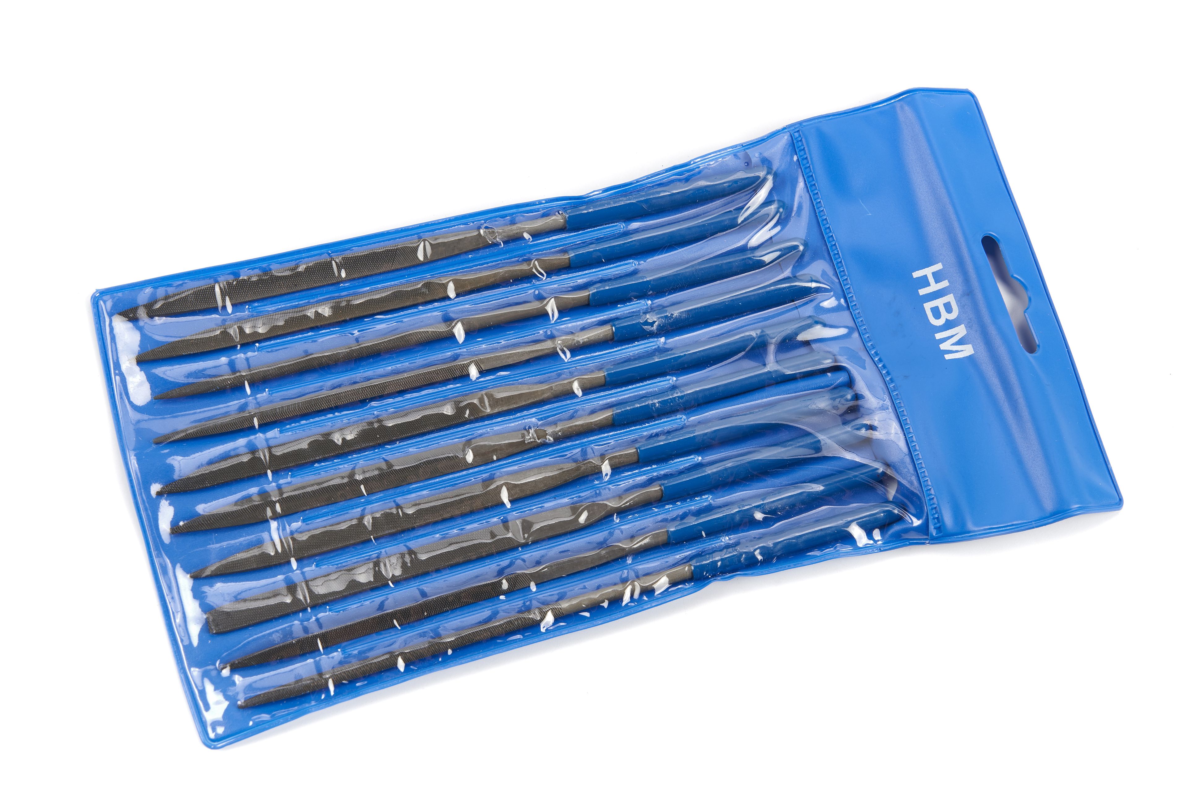HBM 10 Delige Naaldvijlenset, Sleutelvijlenset Image 2