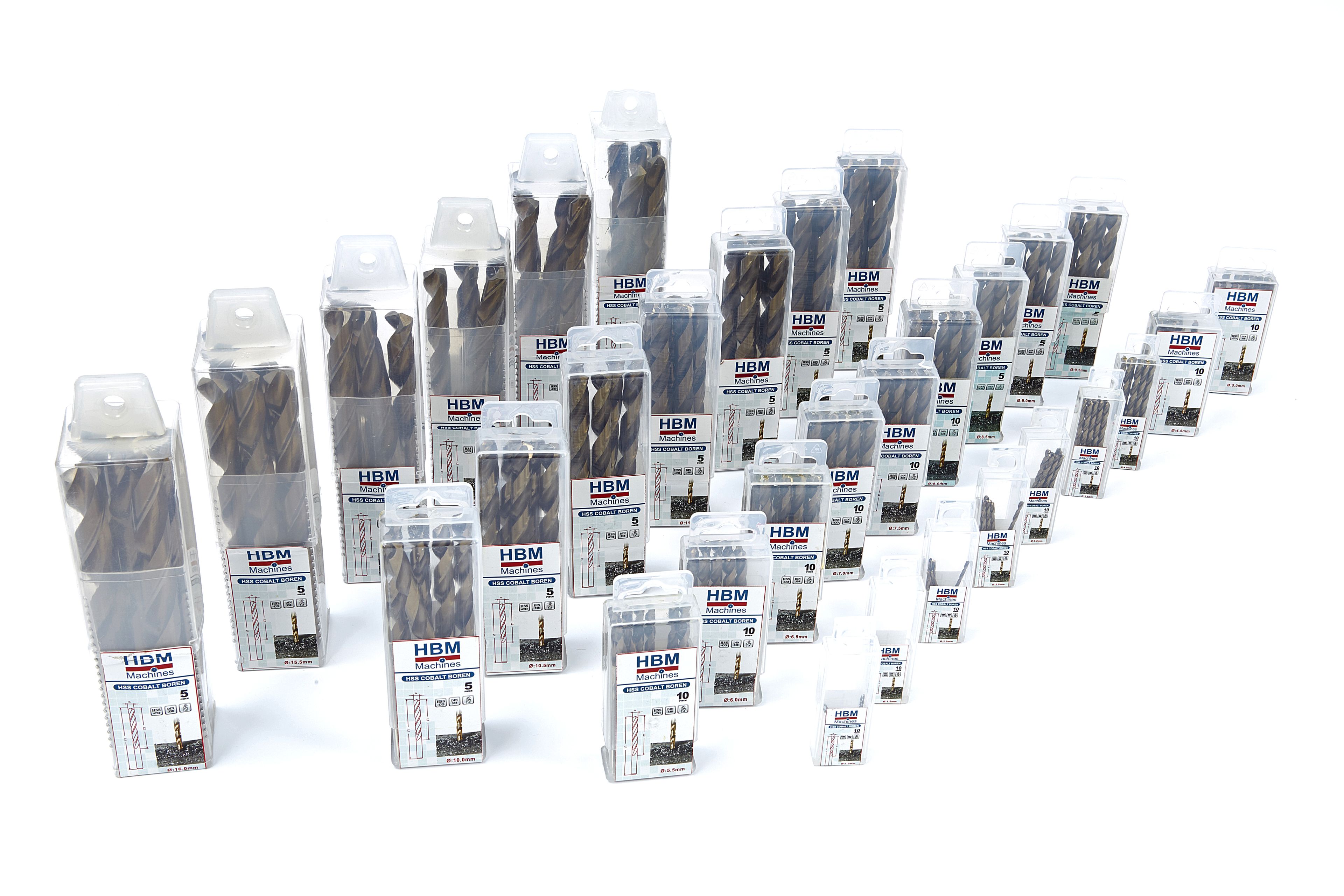 Hbm cobalt drill, 5 pezzi