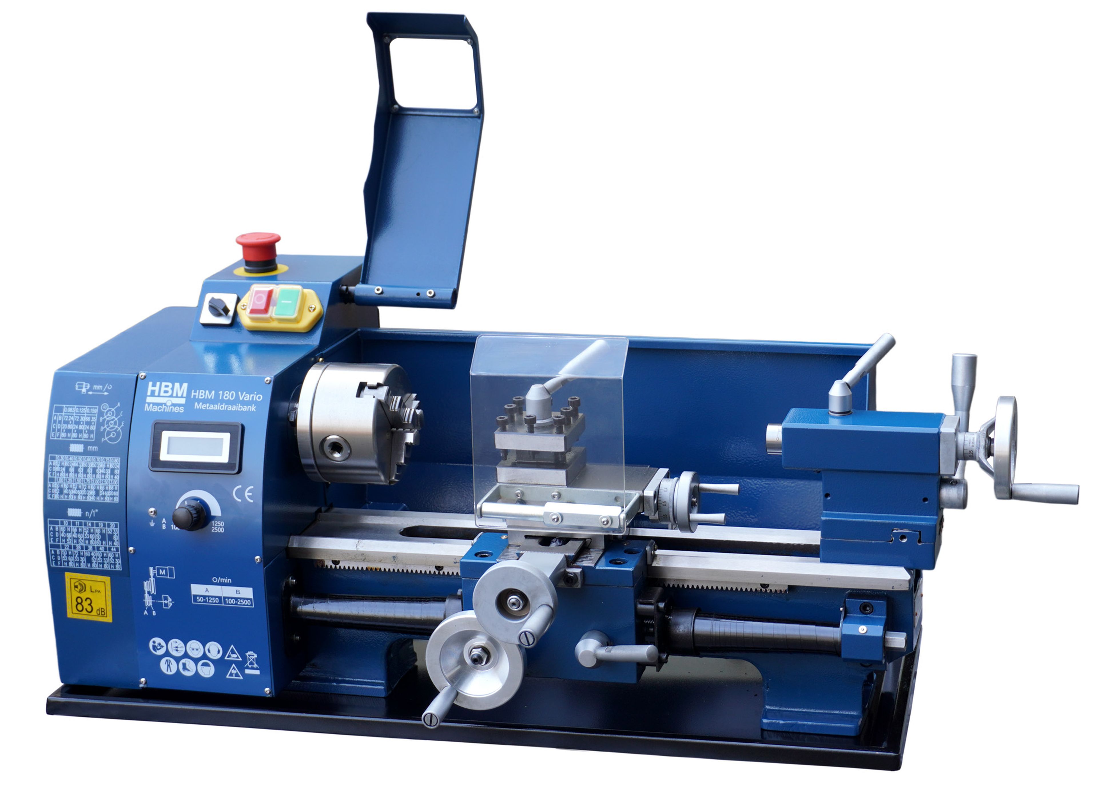 HBM mini tornio per metallo 180 x 300 vario Image 2