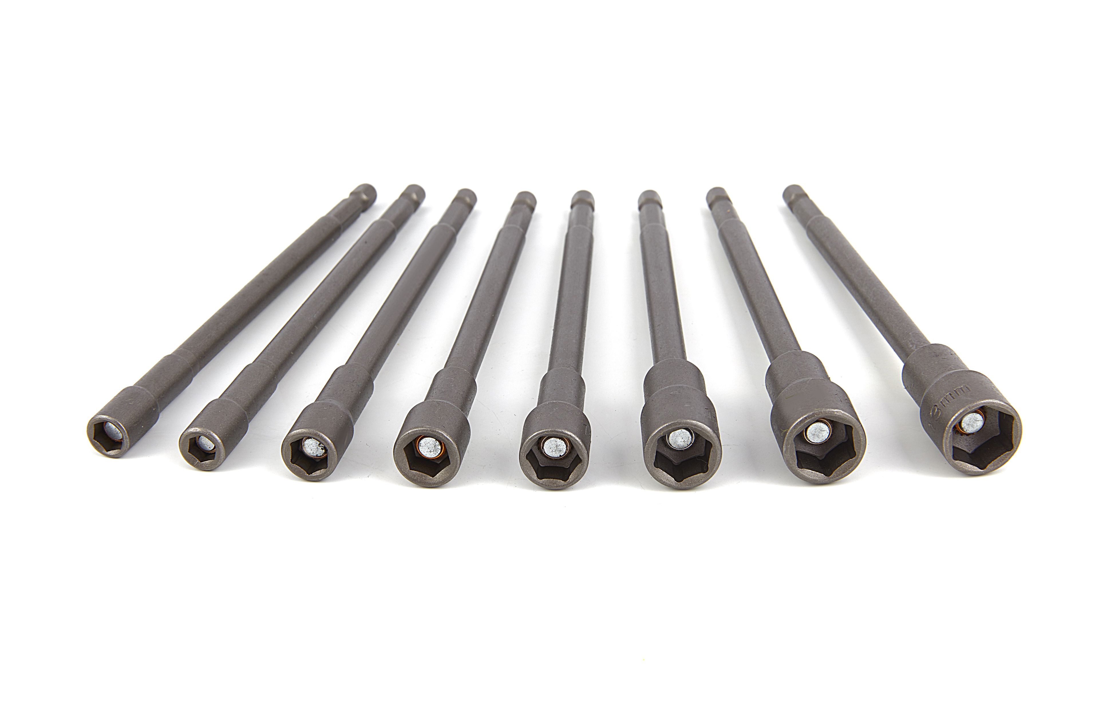 HBM 8 Lieferbar Extra Lang 150 mm. Magnetischer Steckschlüsselsatz mit HEX-Interface Image 3