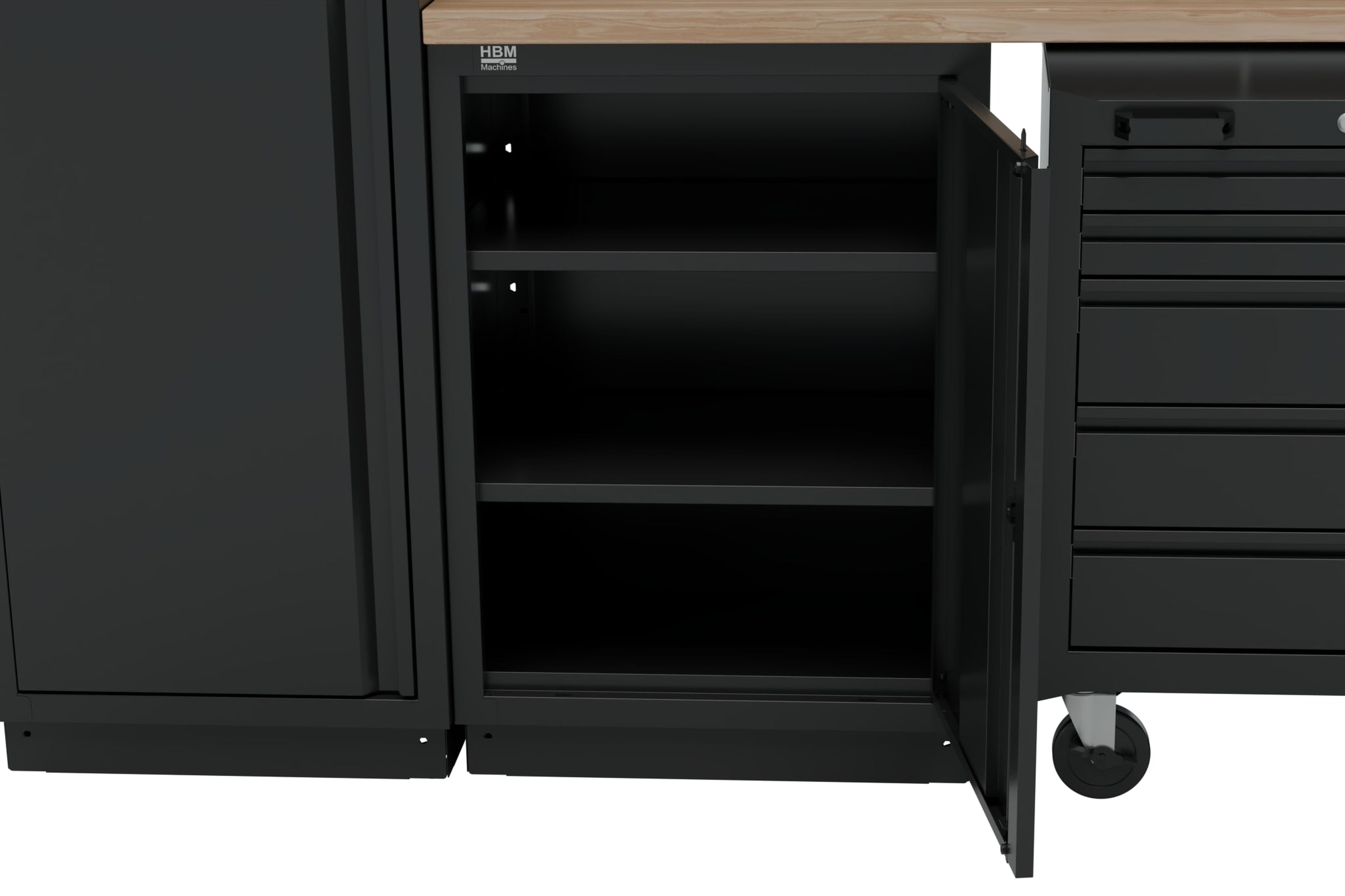HBM modulair werkplaatssystem 13-delig, zwart Image 6