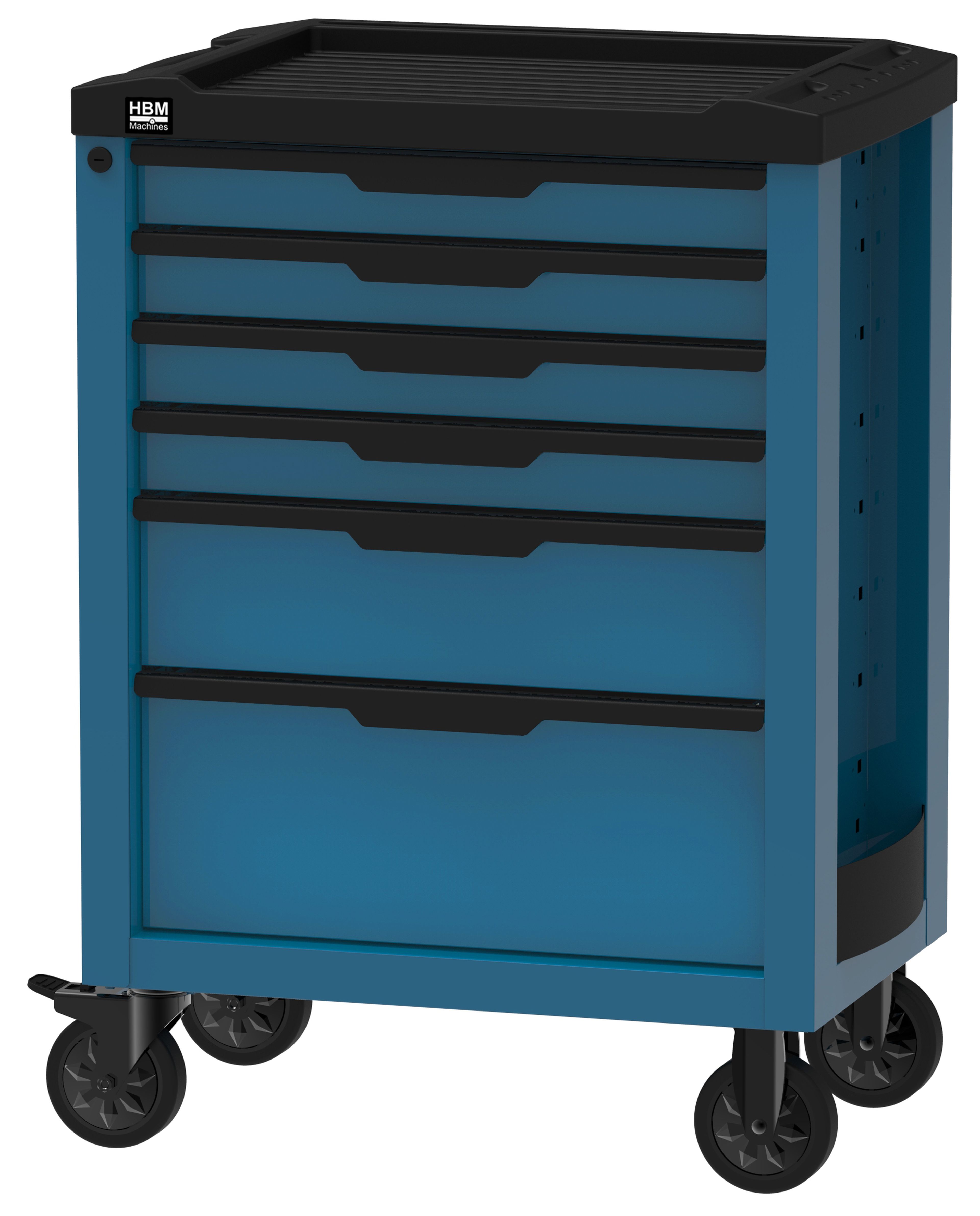 HBM gereedschapswagen 6 laden, 70,8 cm, blauw