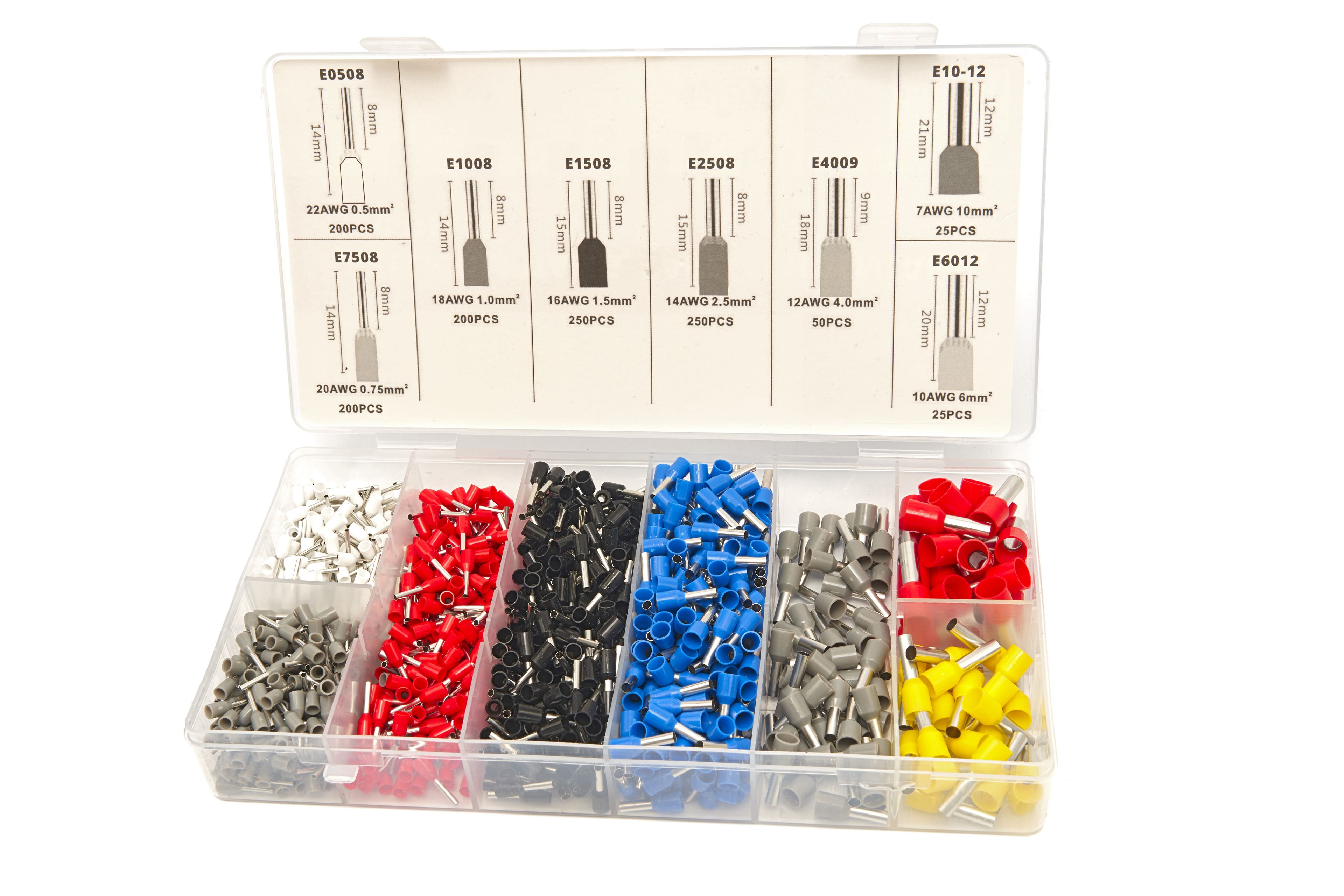 HBM pince à sertir pour câbles, pince à cosses, pince pour embouts de câbles 1200 pièces Image 4