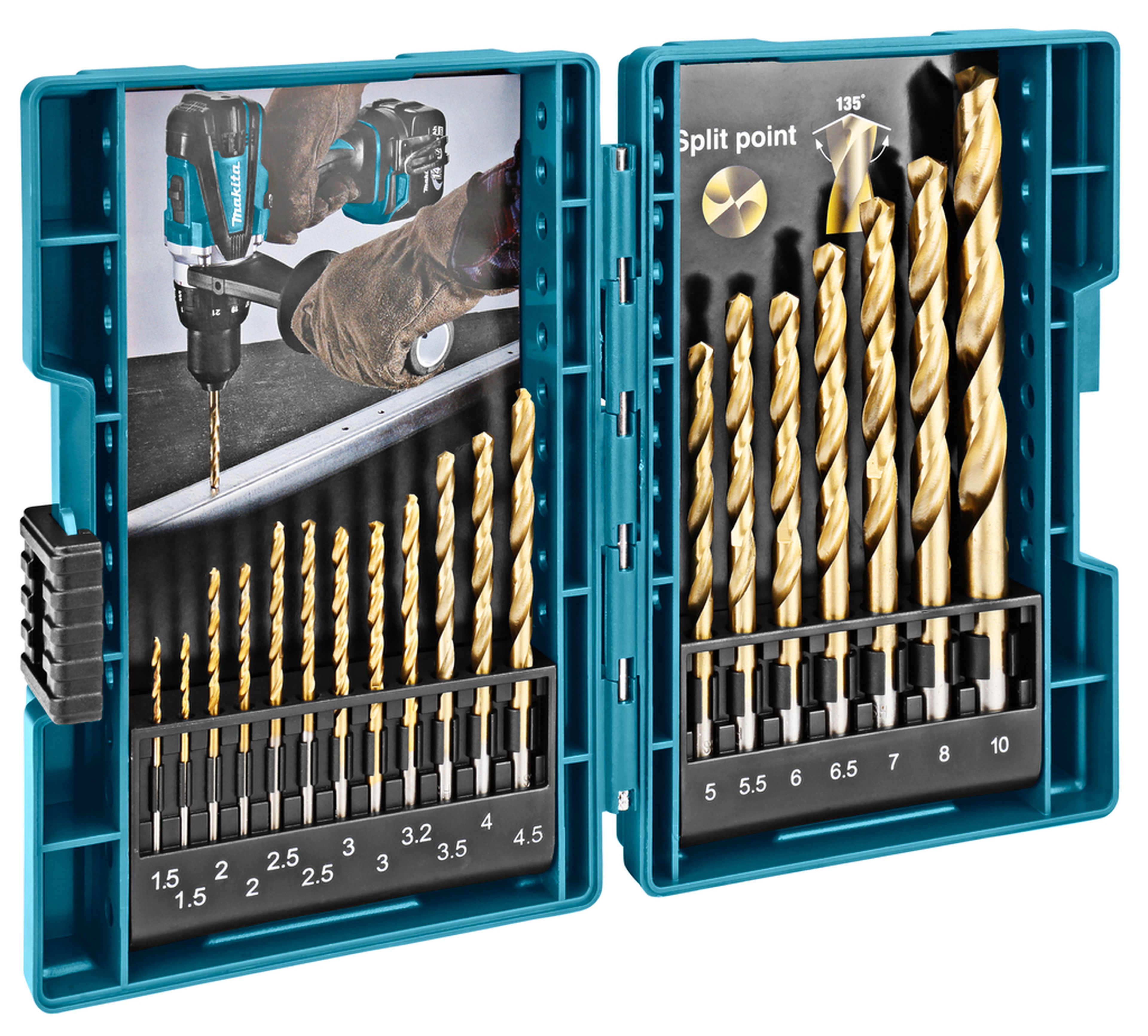 Conjunto de brocas para metal Makita de 19 piezas D-67527 Image 6