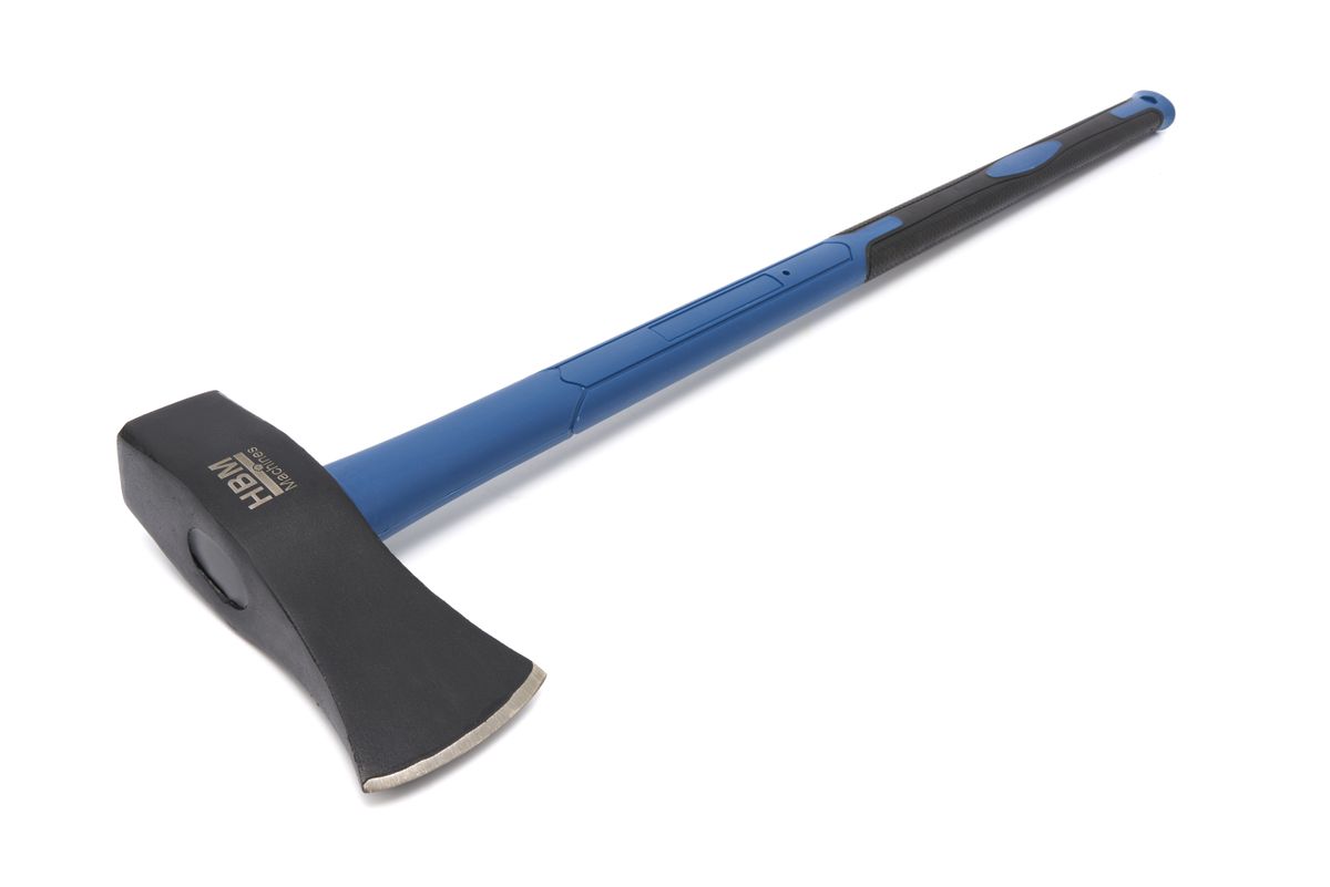 Hacha de hendir HBM con mango de fibra de vidrio antideslizante 2,7 kg 900 mm