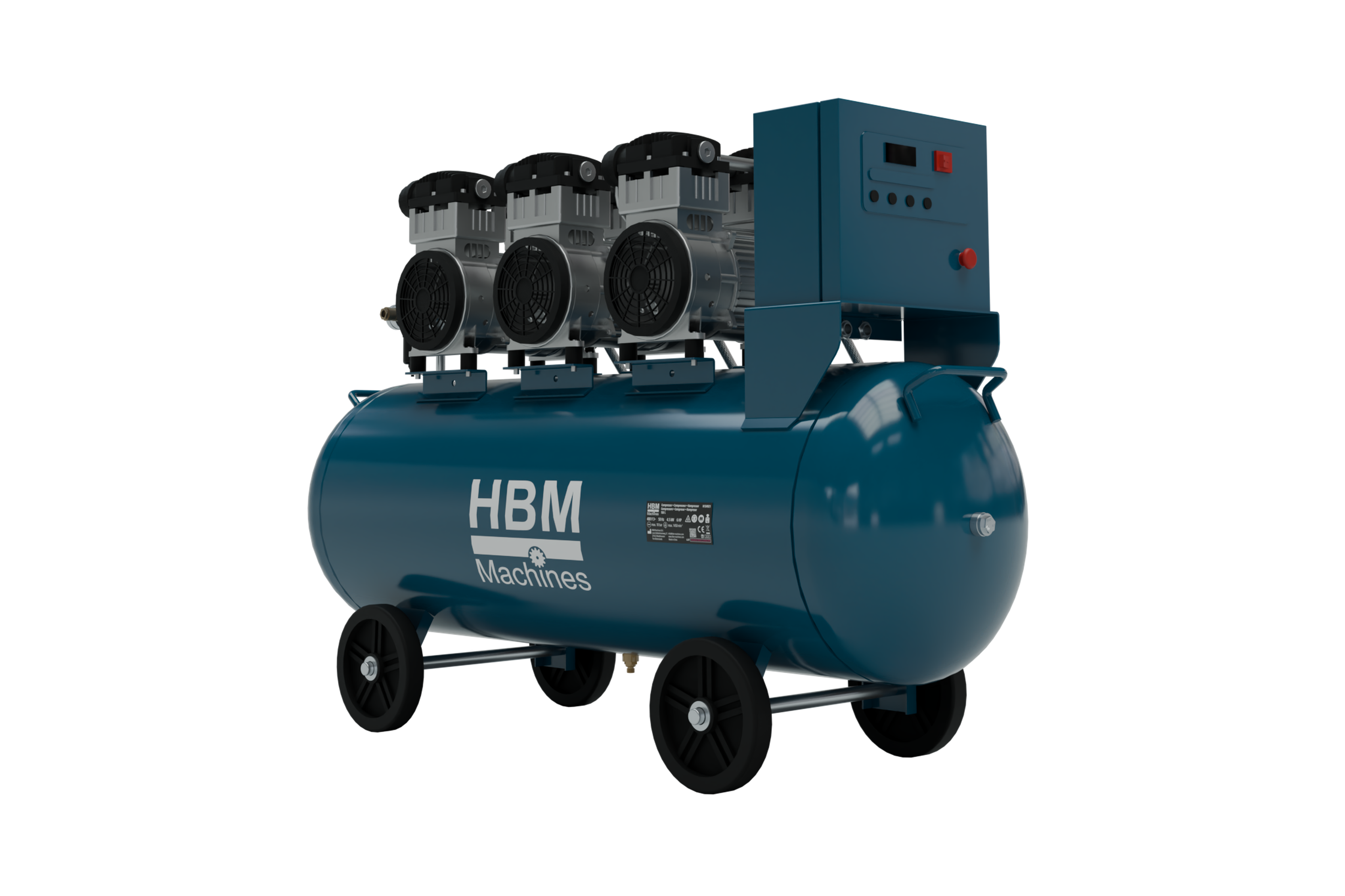 HBM low noise compressor, 6PK, 150 liter Image 4
