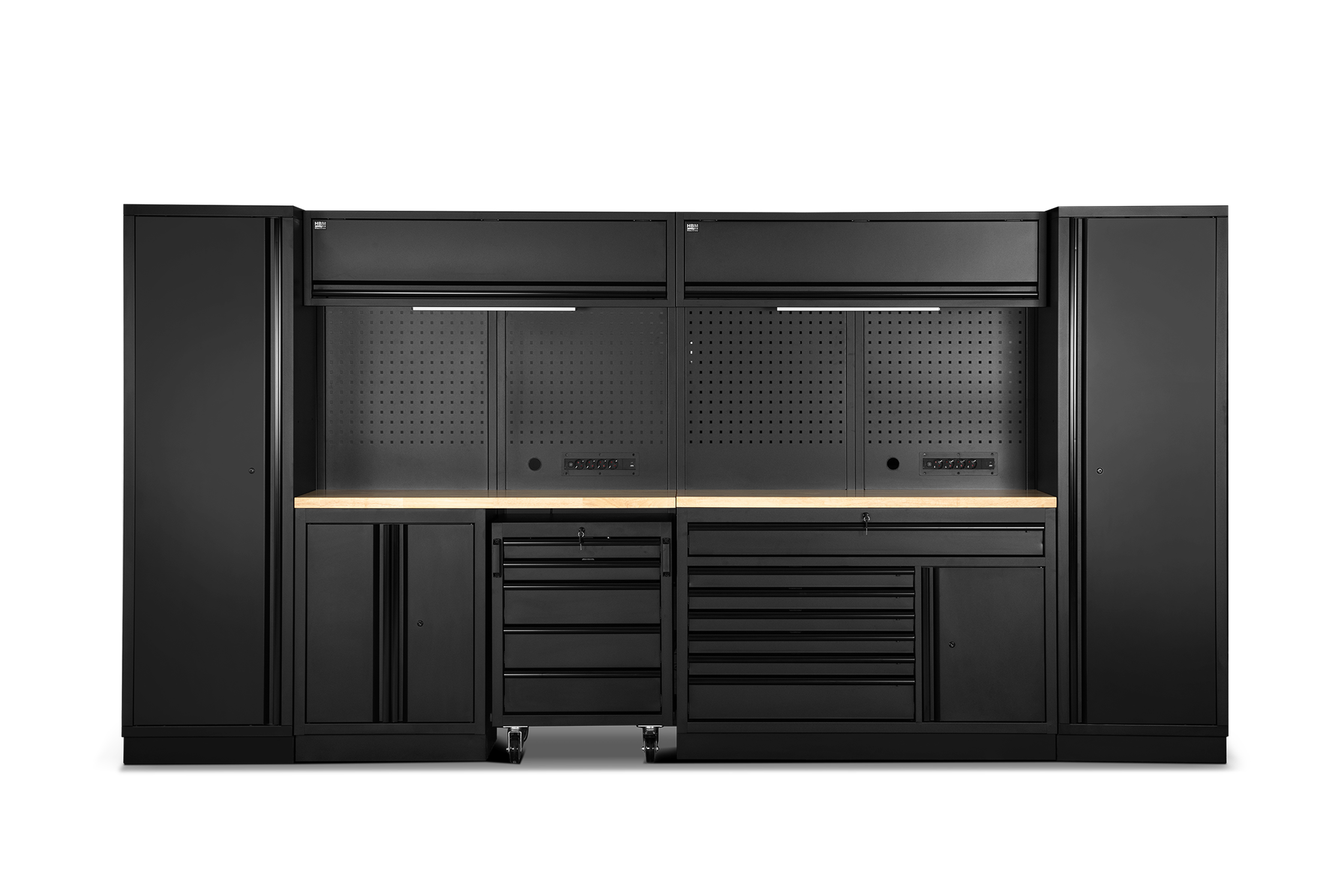 HBM modulair werkplaatssystem 13-delig, zwart Image 2